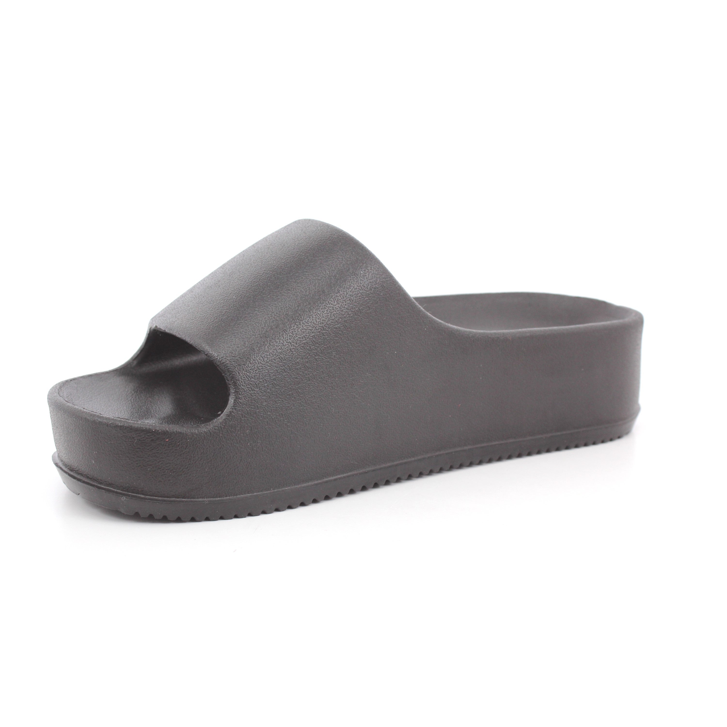 BLACK PU LADIES SANDALS