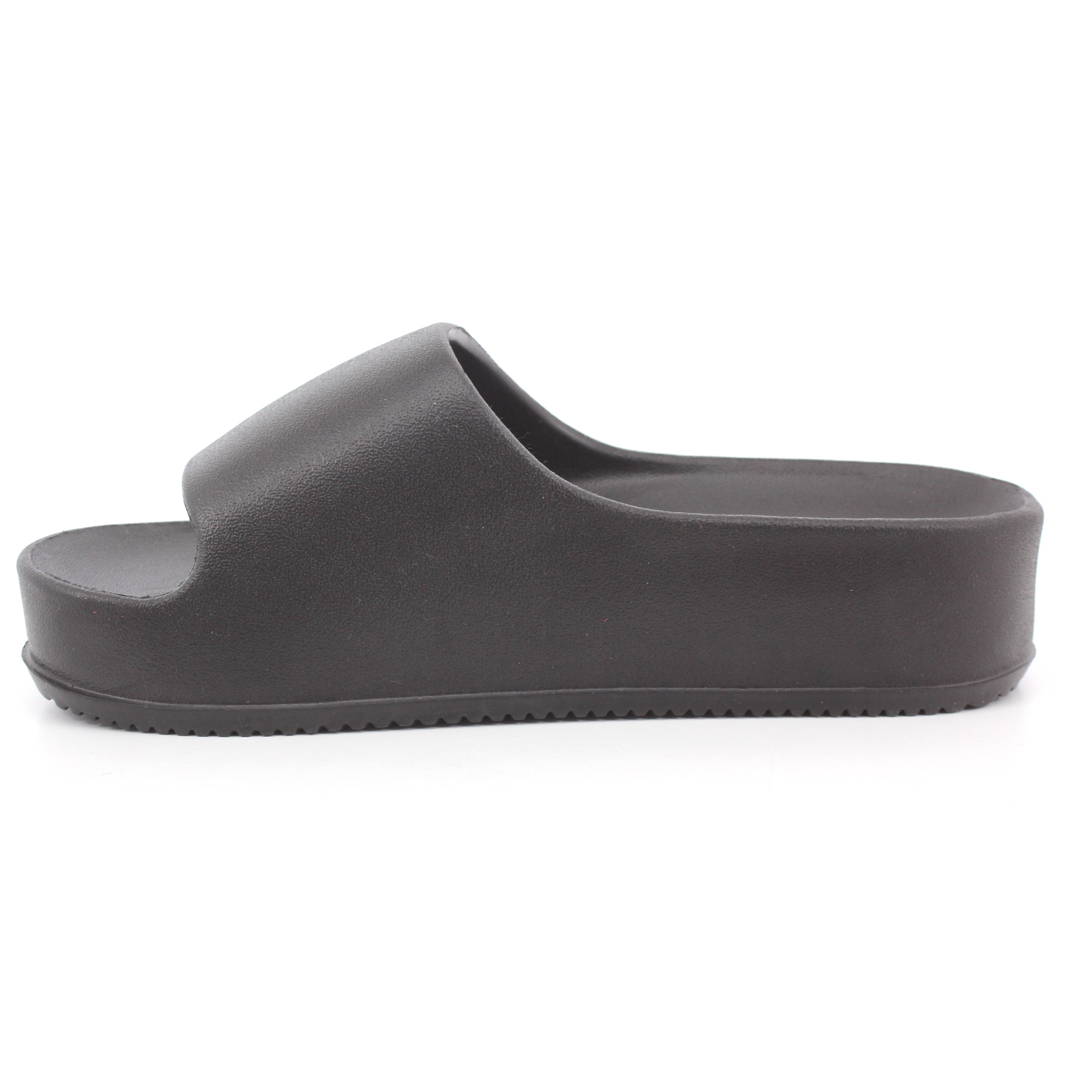 BLACK PU LADIES SANDALS