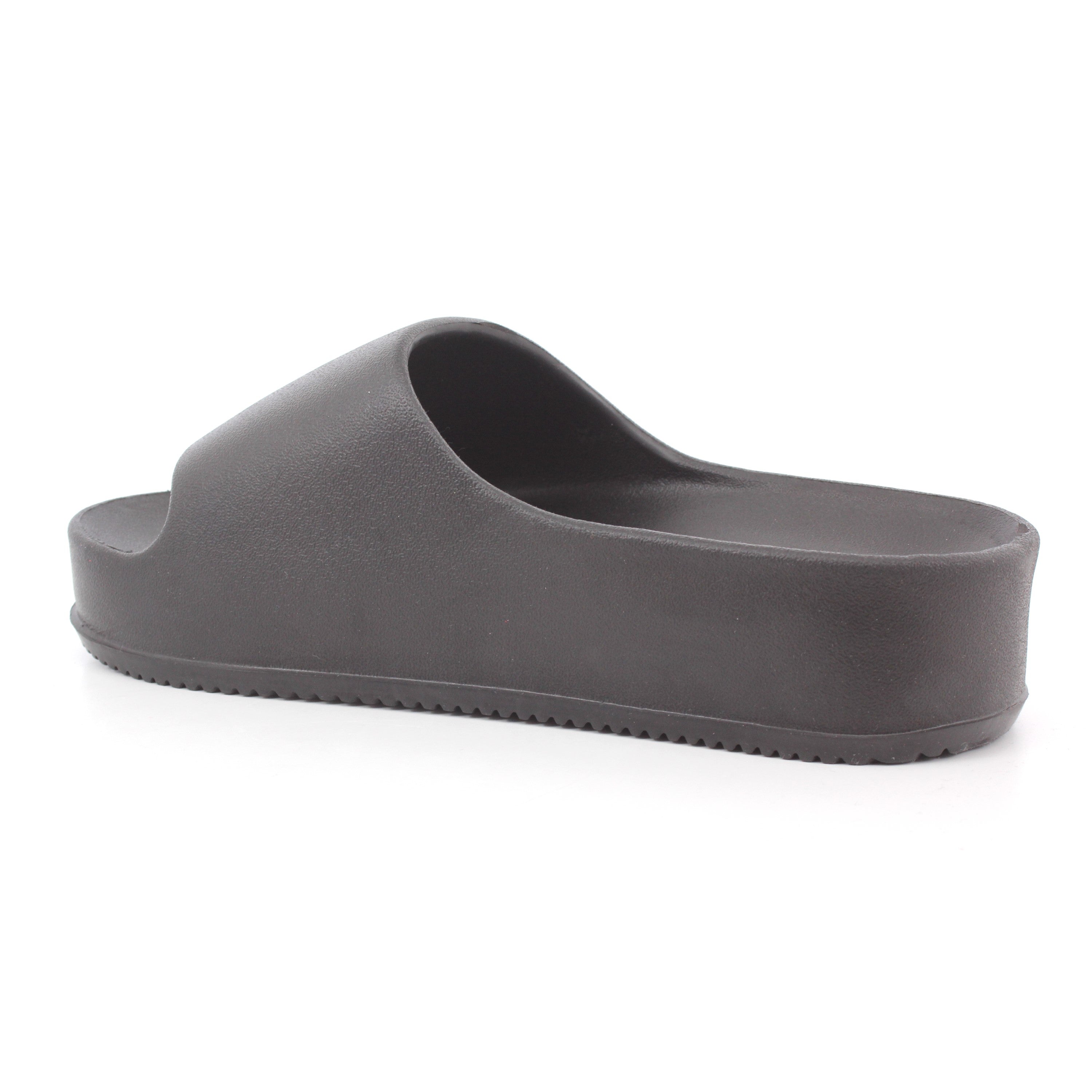 BLACK PU LADIES SANDALS