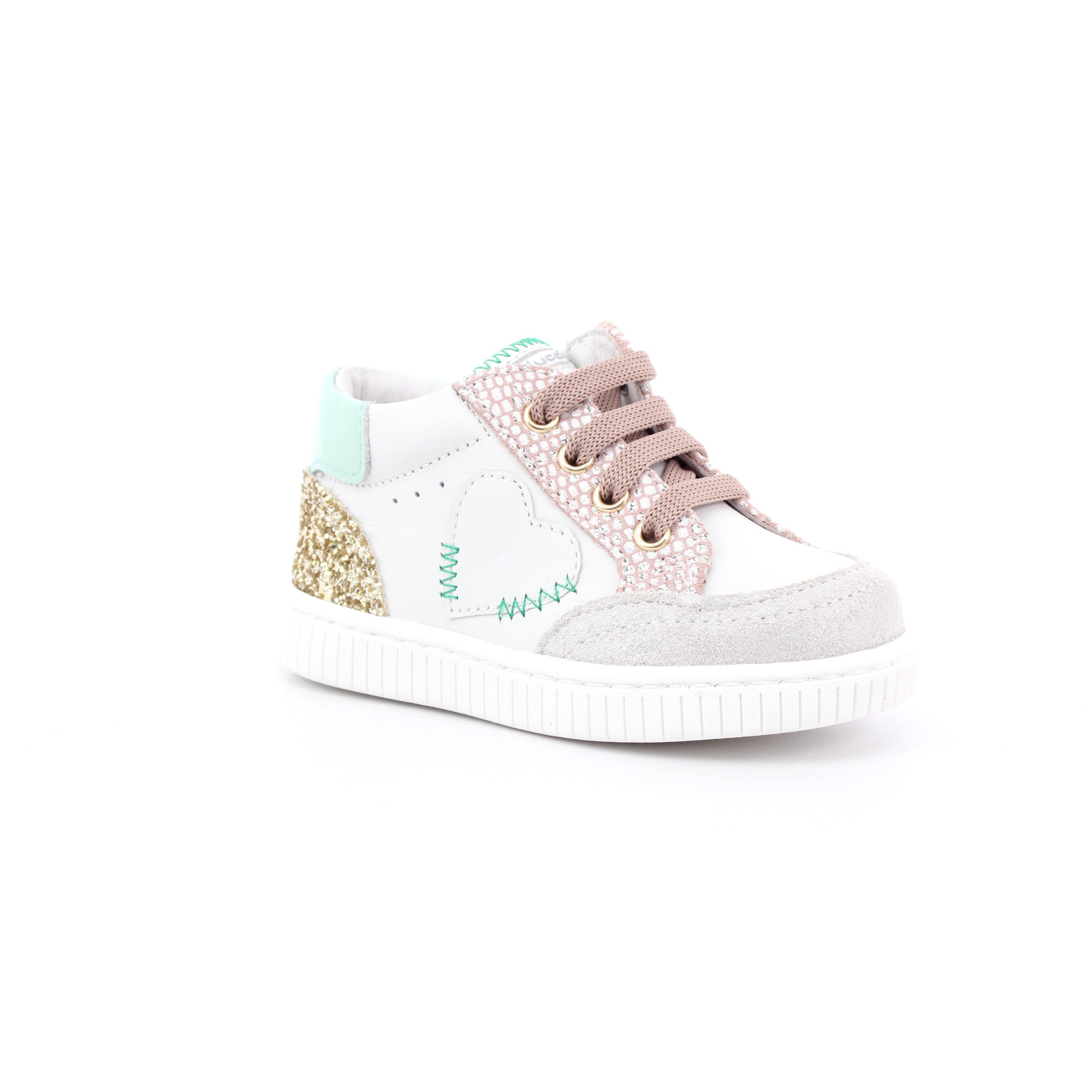 SCARPA SOLUTION BIANCO/ROSA/ORO