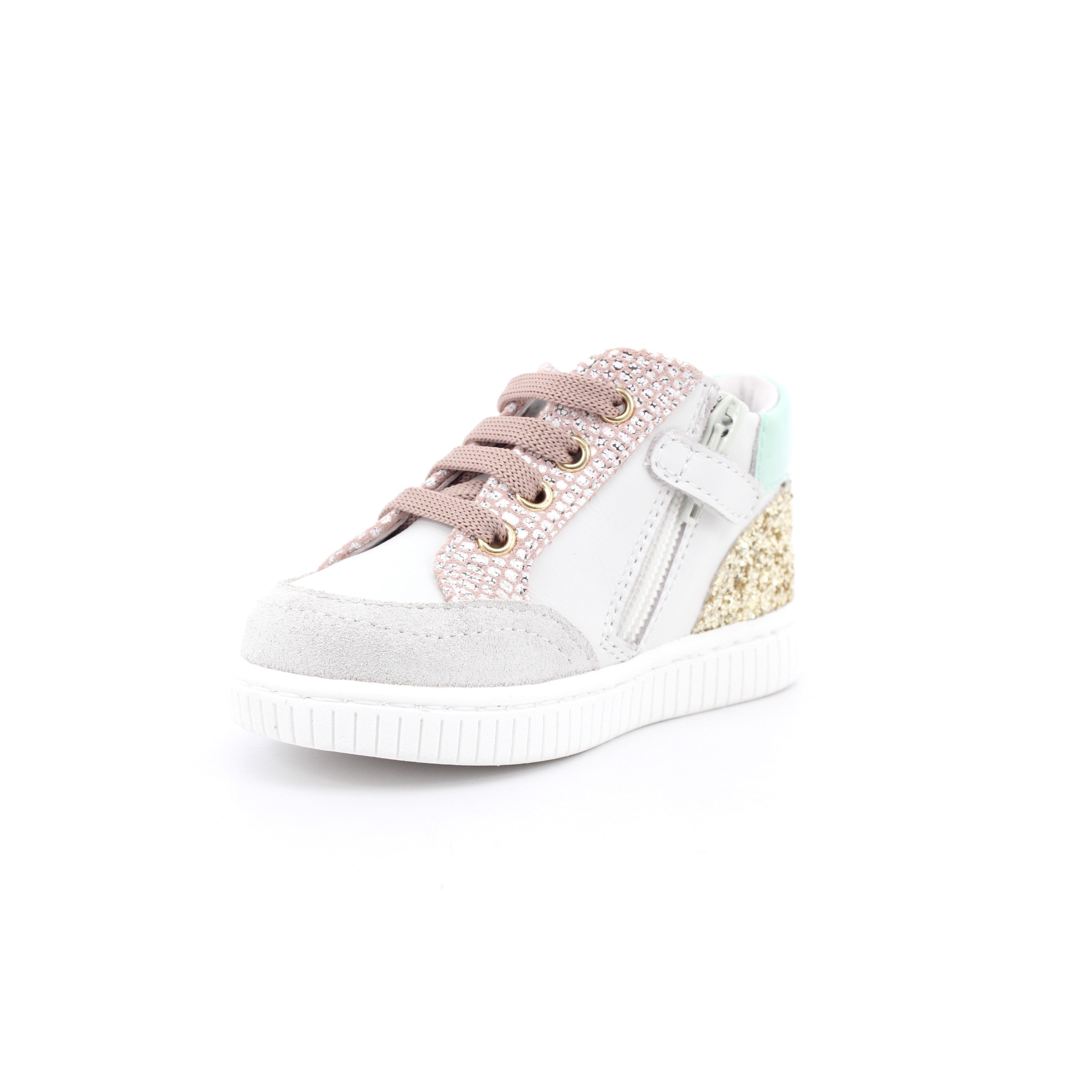 SCARPA SOLUTION BIANCO/ROSA/ORO