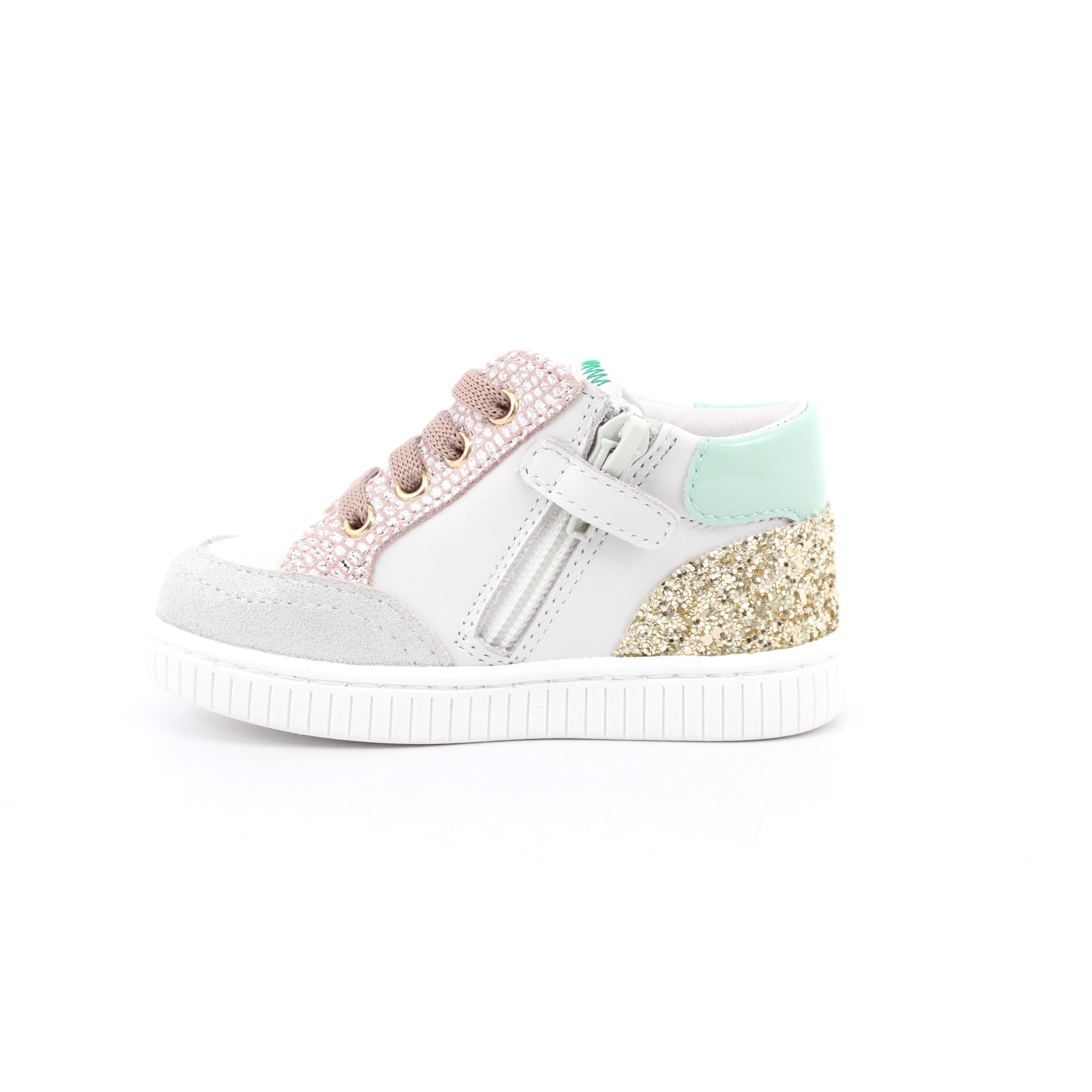 SCARPA SOLUTION BIANCO/ROSA/ORO