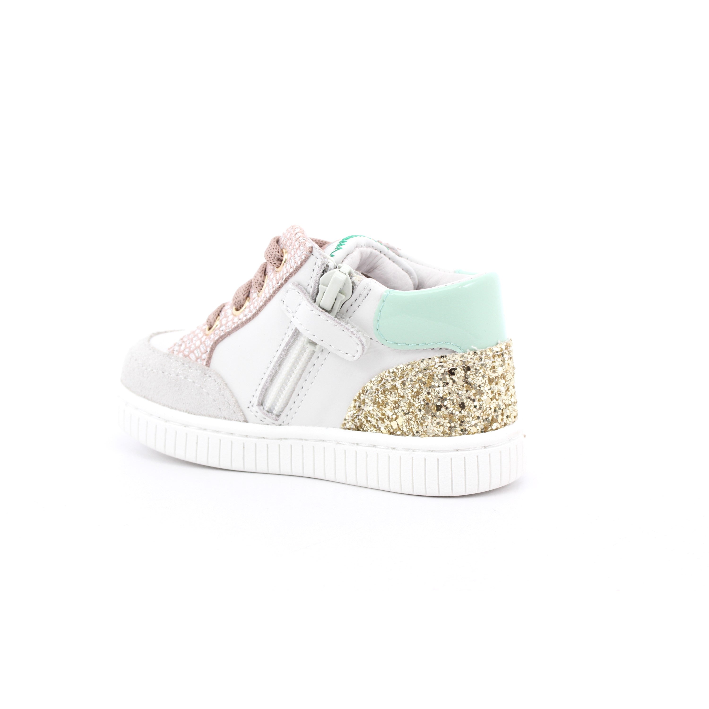 SCARPA SOLUTION BIANCO/ROSA/ORO