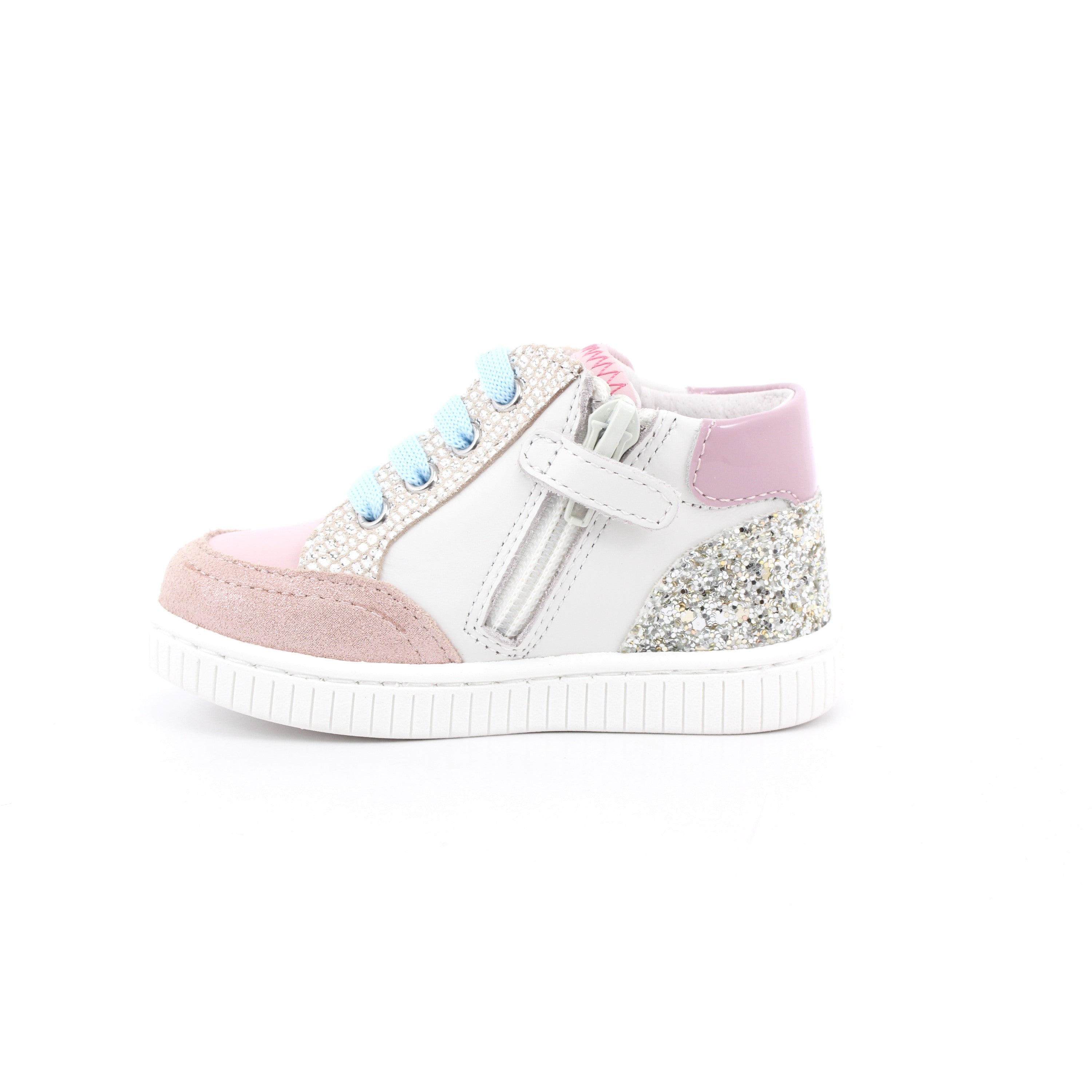 SCARPA SOLUTION BIANCO/ARGENTO/ROSA