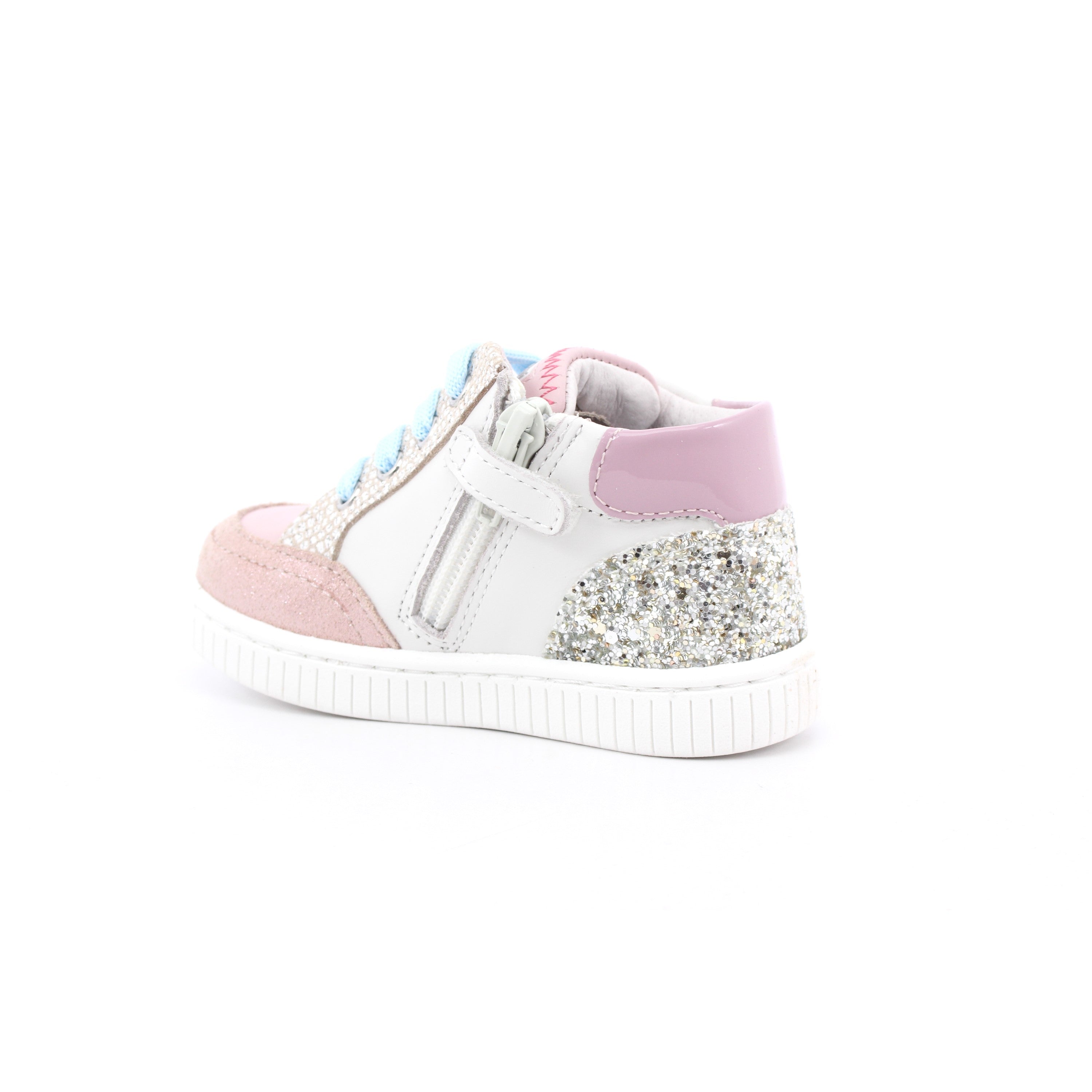 SCARPA SOLUTION BIANCO/ARGENTO/ROSA