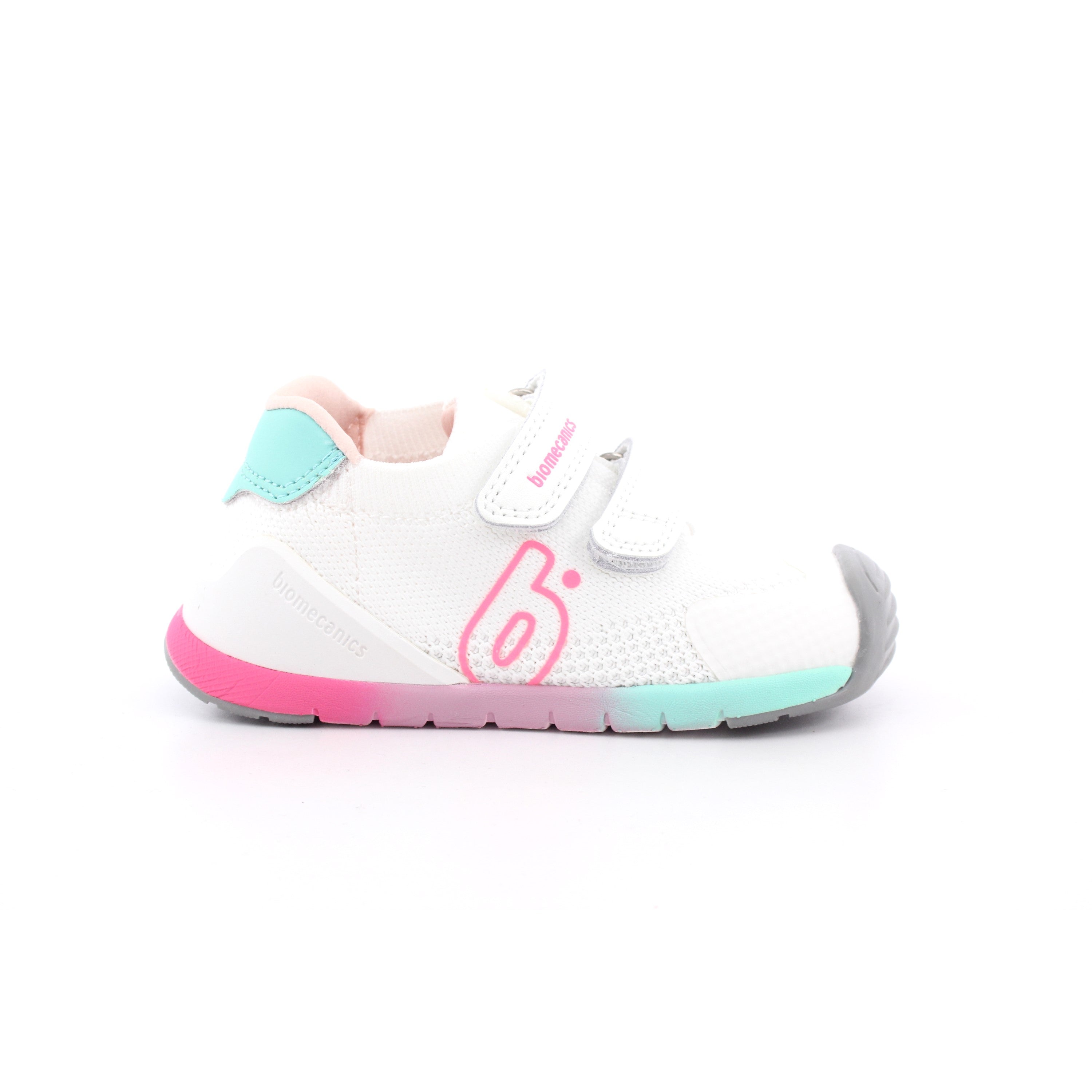 ZAPATO SPORT REJILLA BLANCO Y FUCSIA