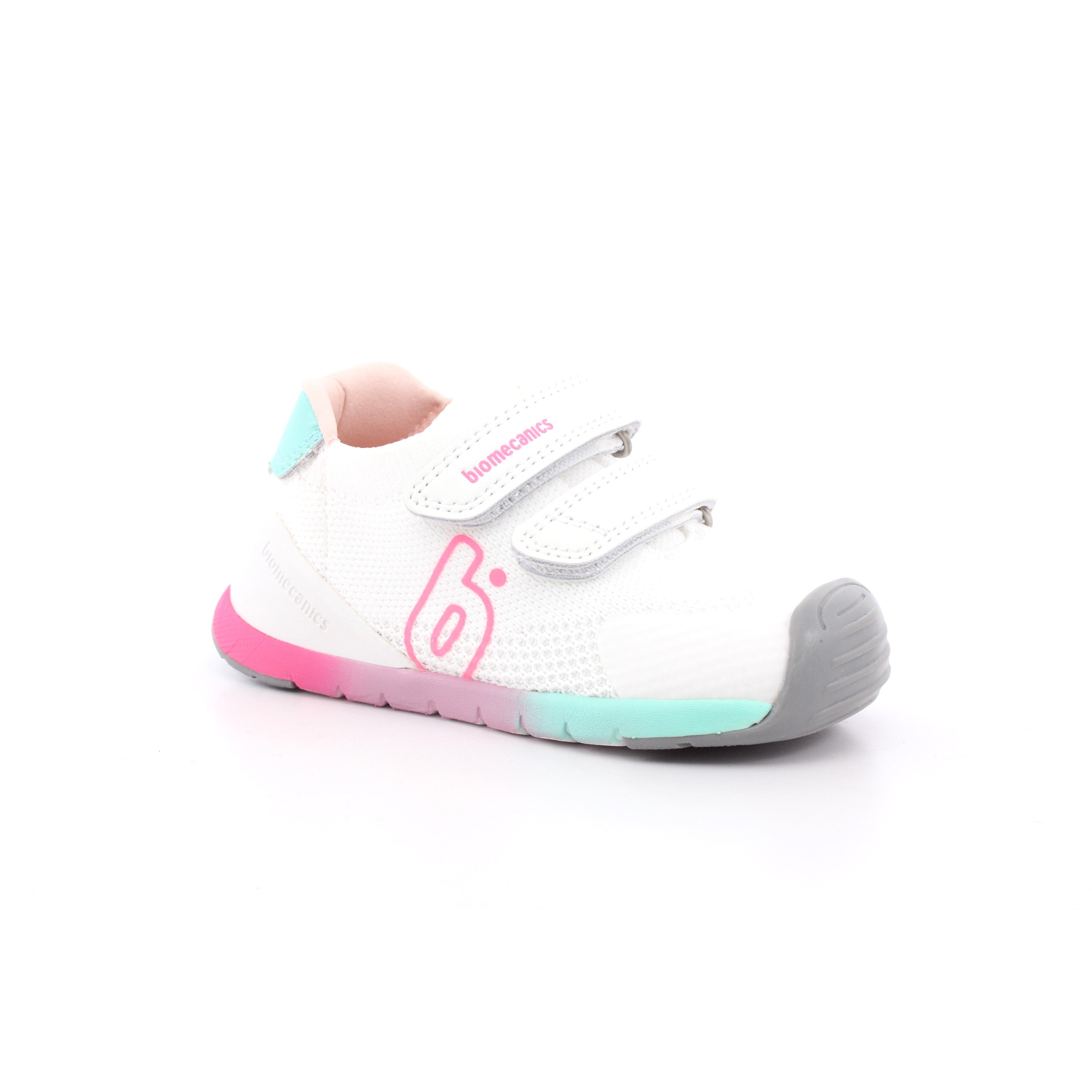 ZAPATO SPORT REJILLA BLANCO Y FUCSIA
