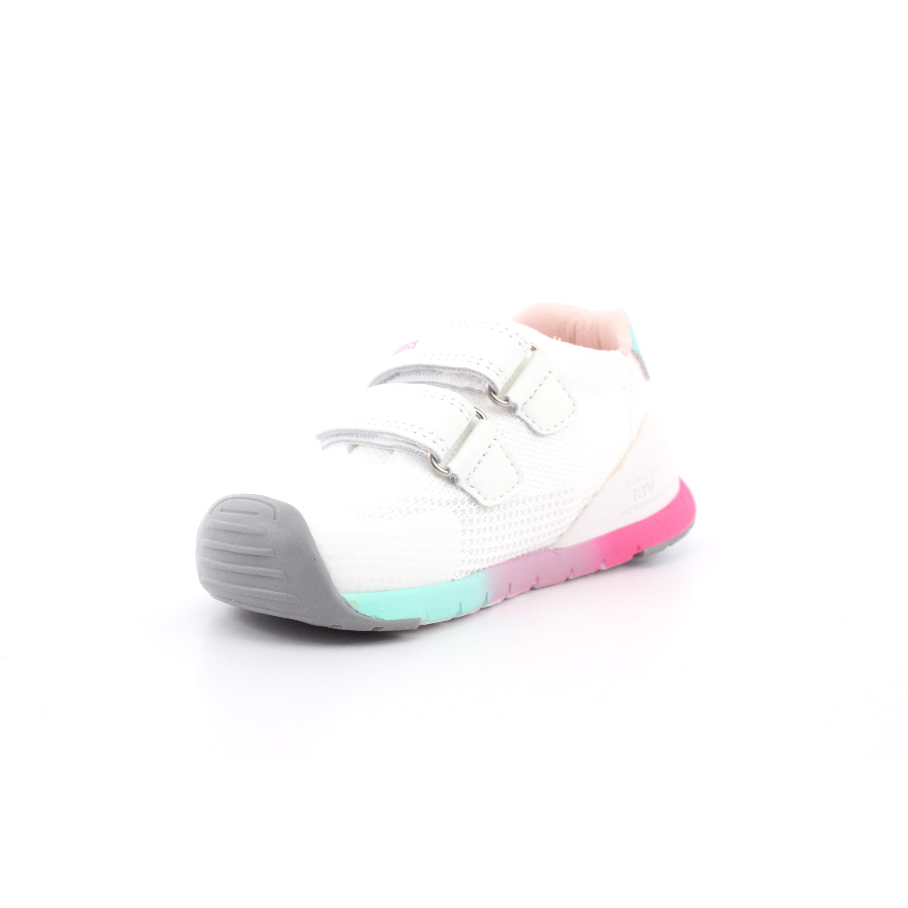 ZAPATO SPORT REJILLA BLANCO Y FUCSIA