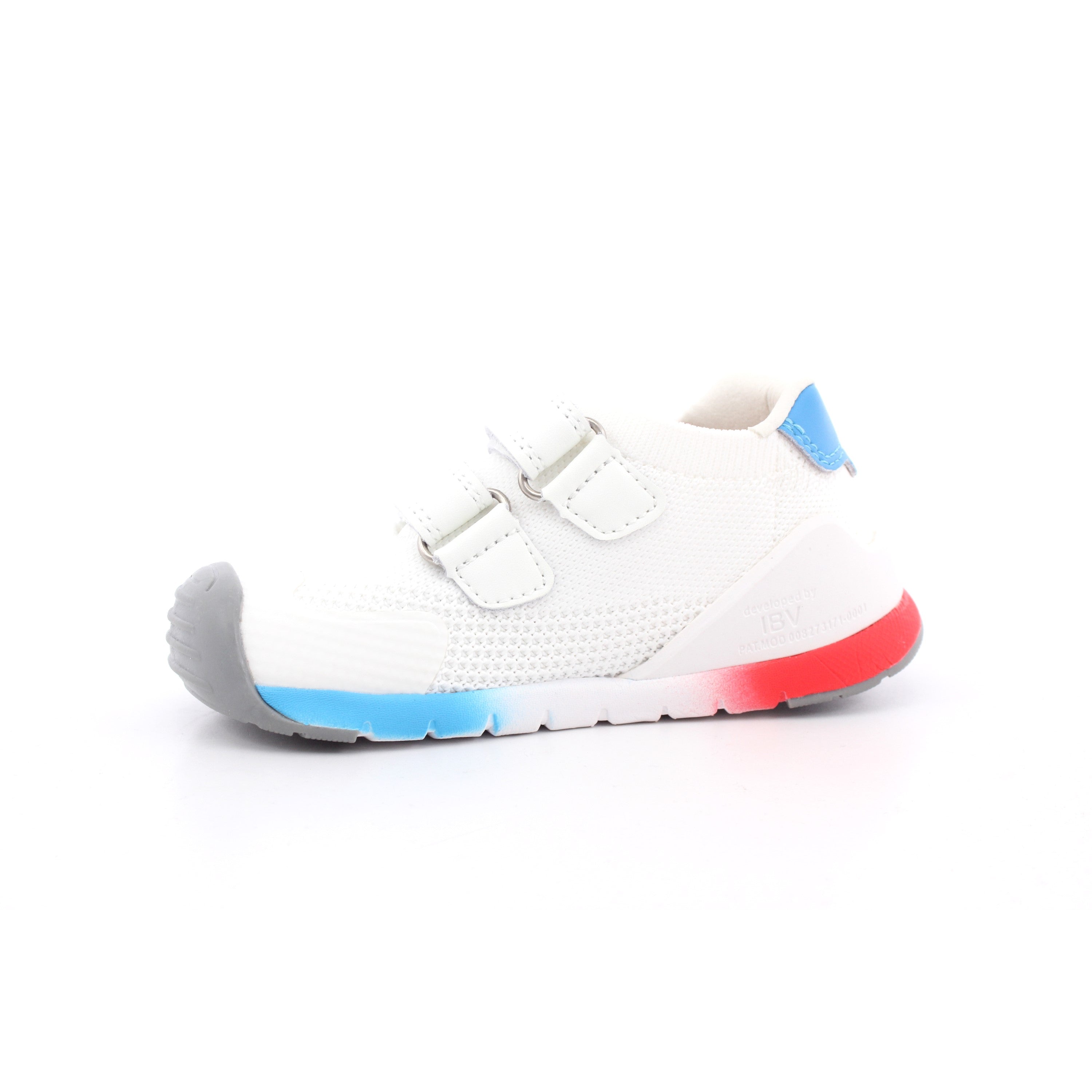 ZAPATO SPORT REJILLA BLANCO Y ROJO