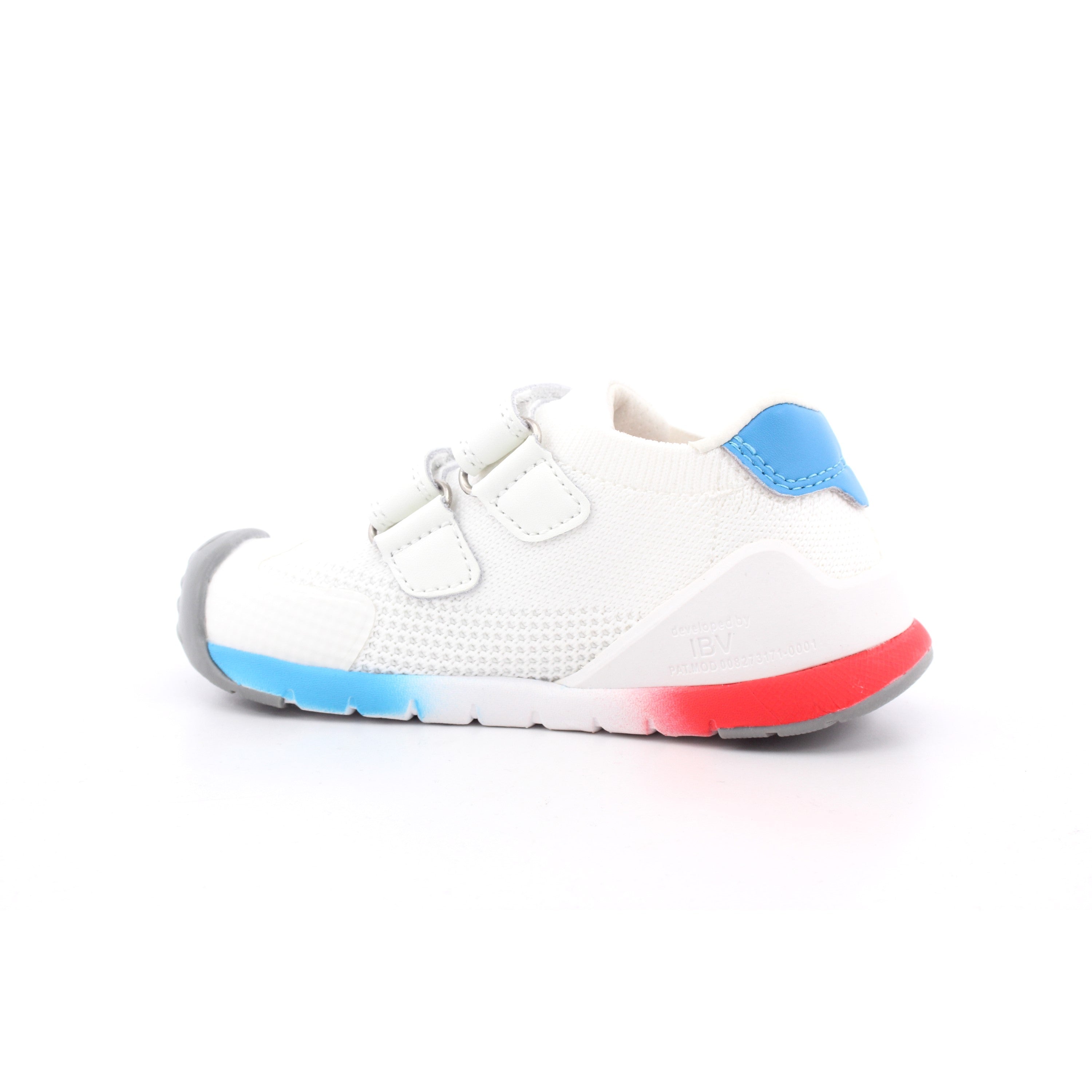 ZAPATO SPORT REJILLA BLANCO Y ROJO