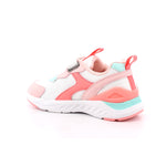SNEAKER ELASTICOS REJILLA BLANCO Y ROSA