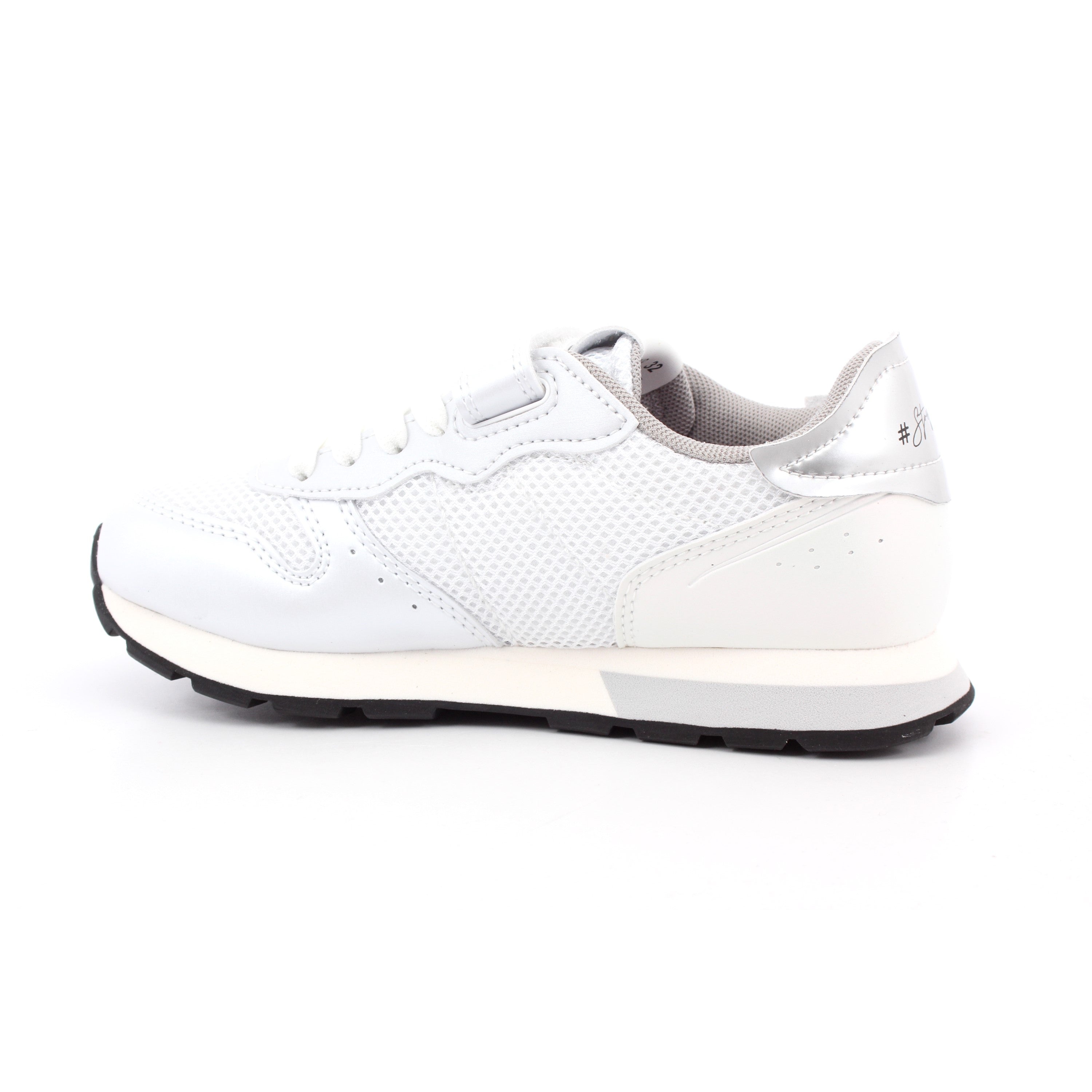 GIRL'S STARGIRL SILVER MESH (KID) 01 BIANCO