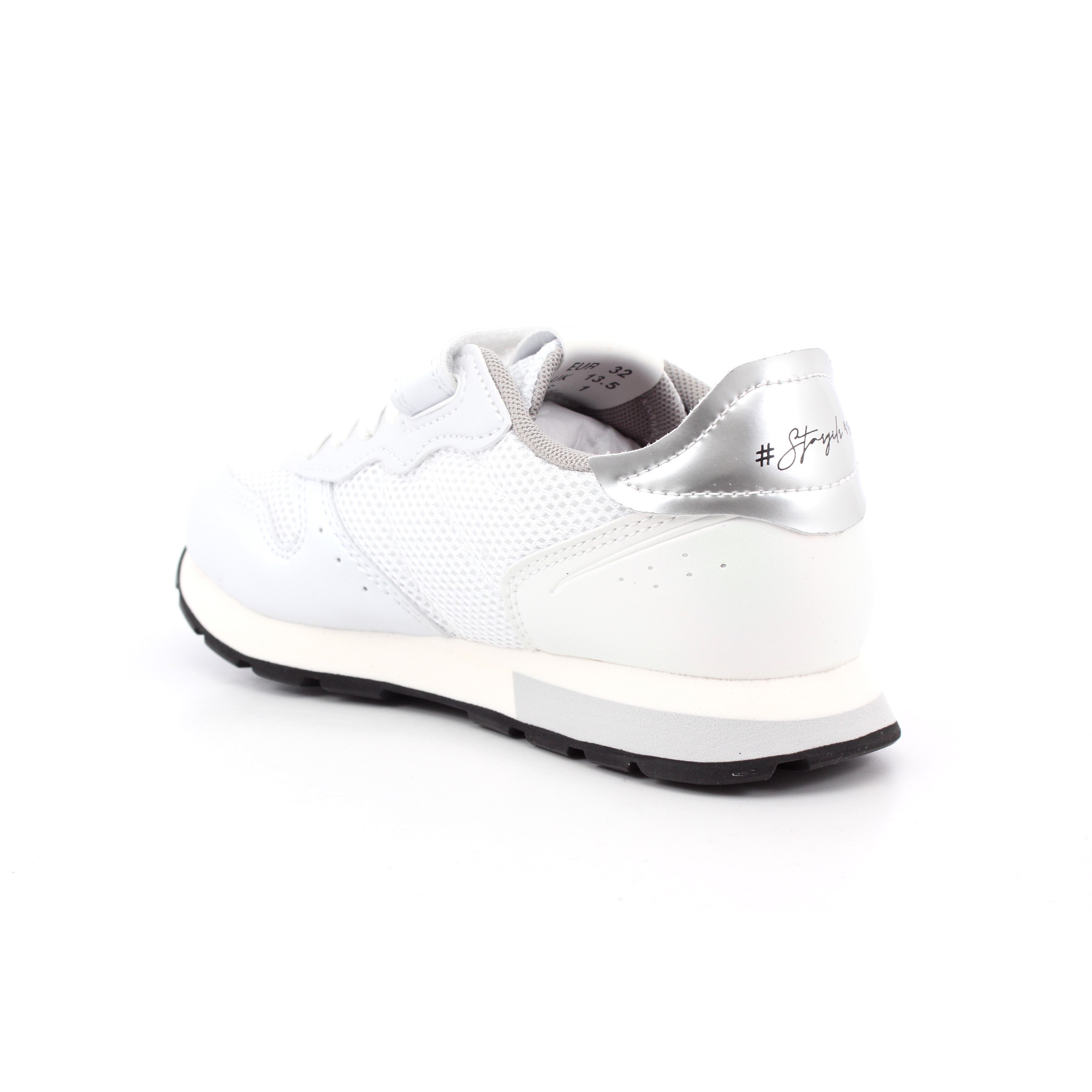 GIRL'S STARGIRL SILVER MESH (KID) 01 BIANCO