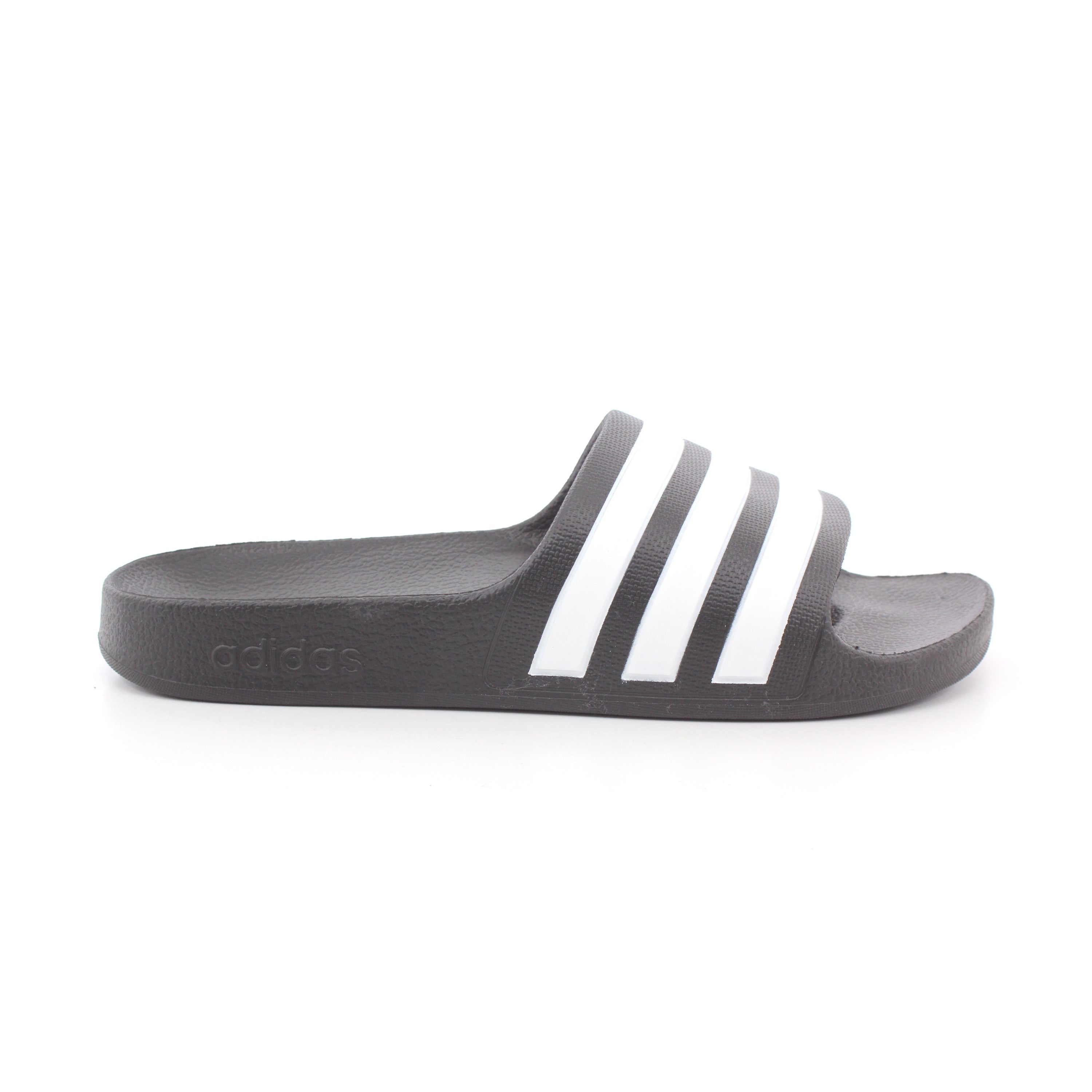 ADILETTE AQUA SLIDES KIDS BLACK/WHITE