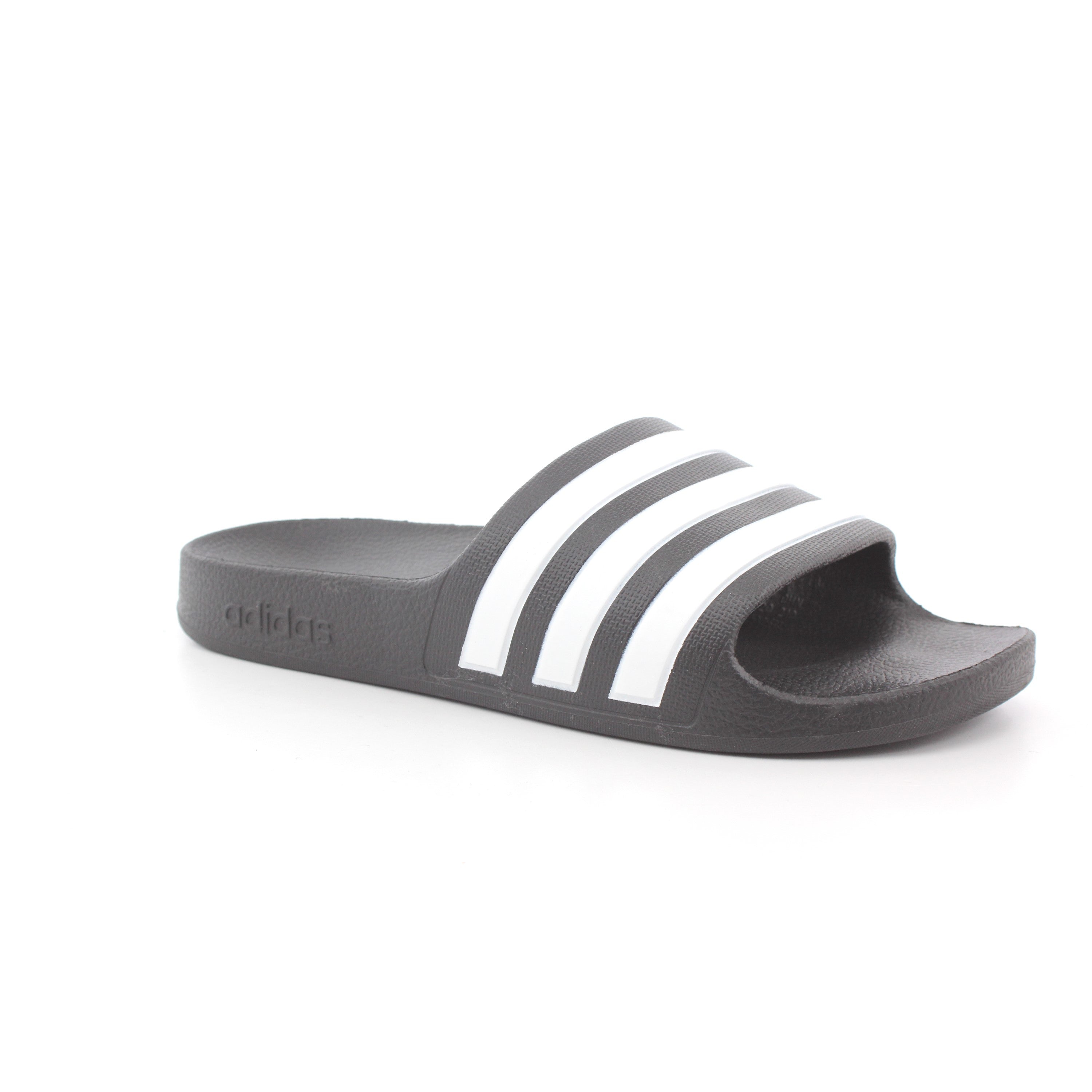 ADILETTE AQUA SLIDES KIDS BLACK/WHITE