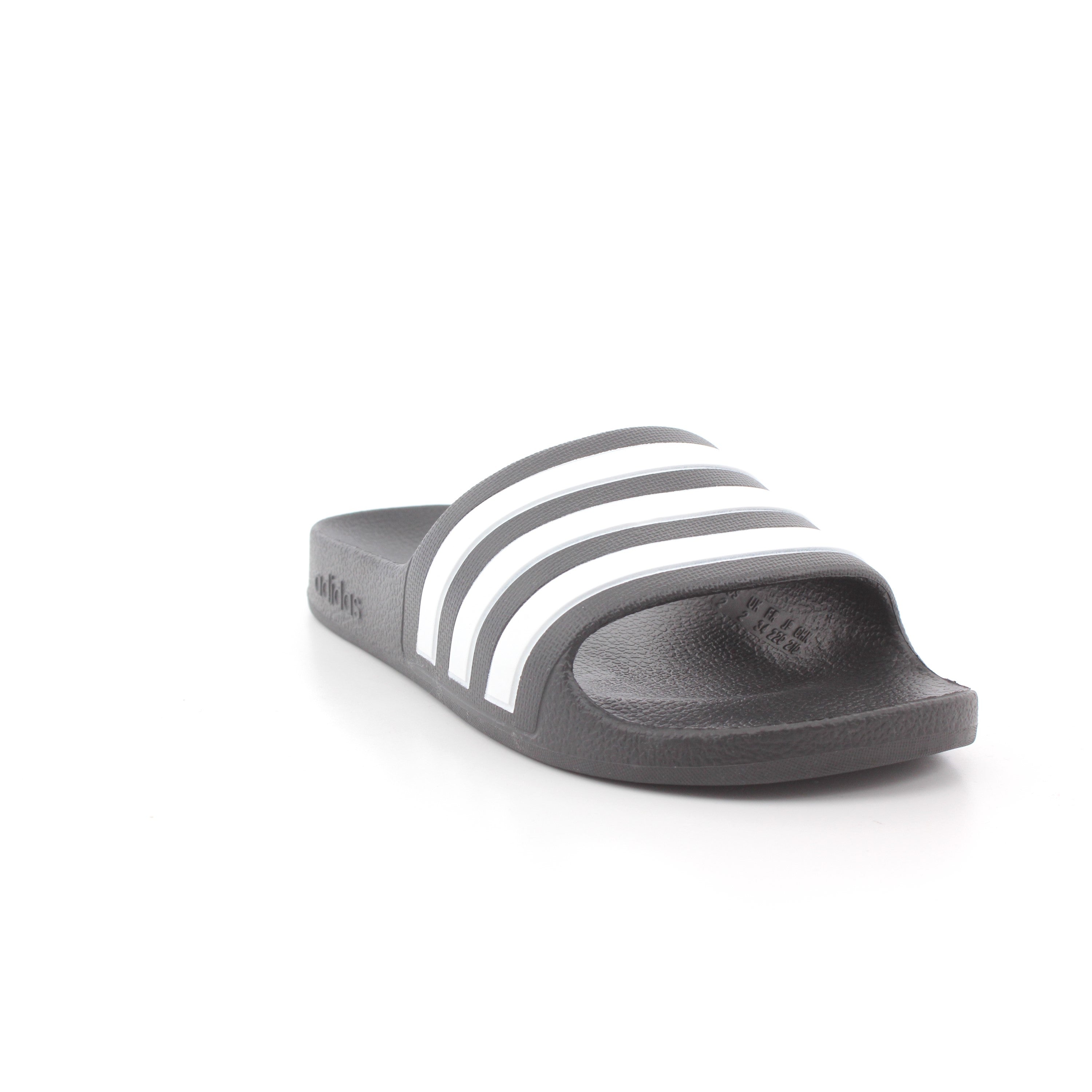 ADILETTE AQUA SLIDES KIDS BLACK/WHITE
