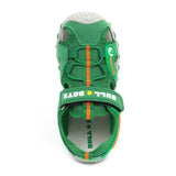 SANDALO BULL BOYS VELOCIRAPTOR LIGHTS VERDE