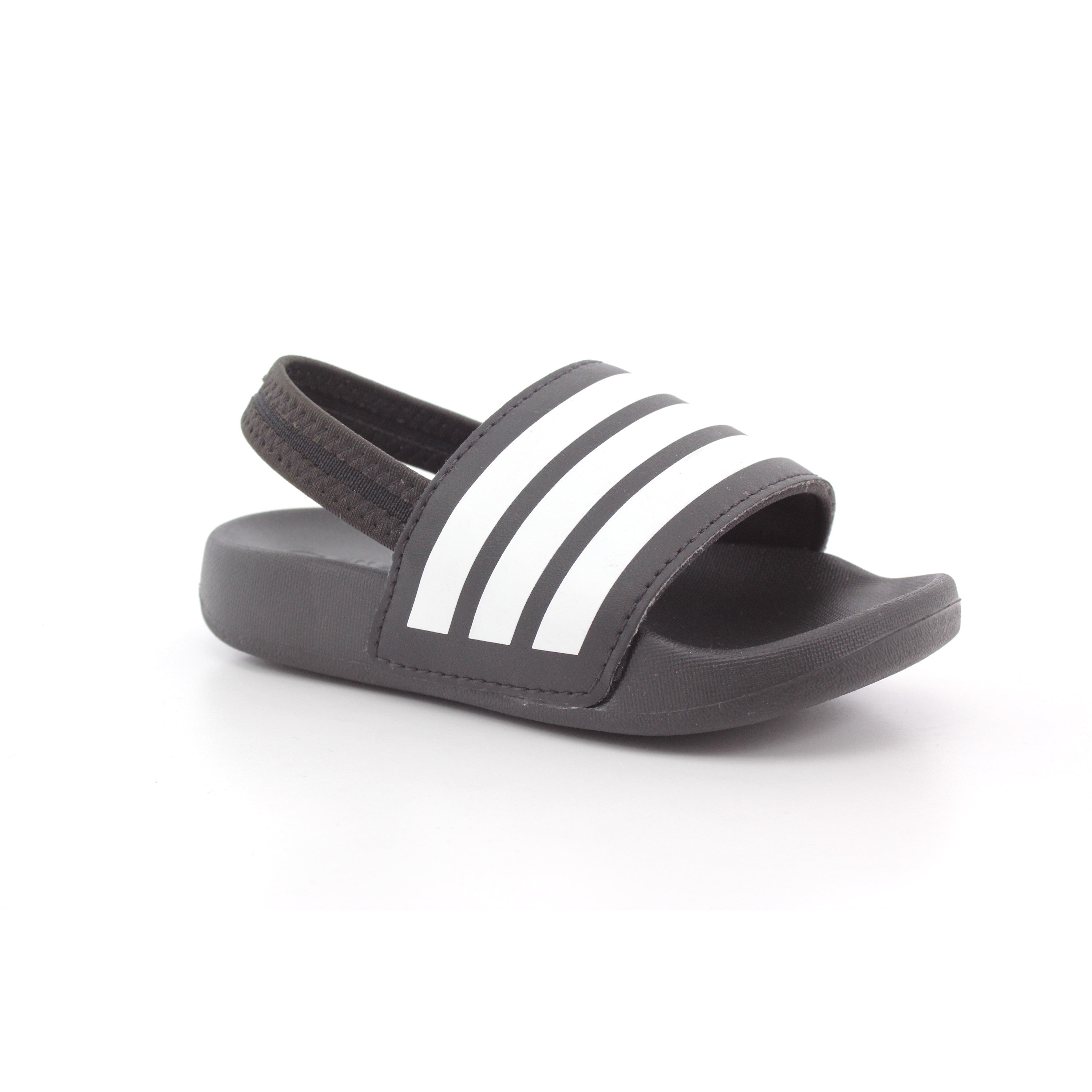 ADILETTE ESTRAP SLIDES INFANTS BLACK