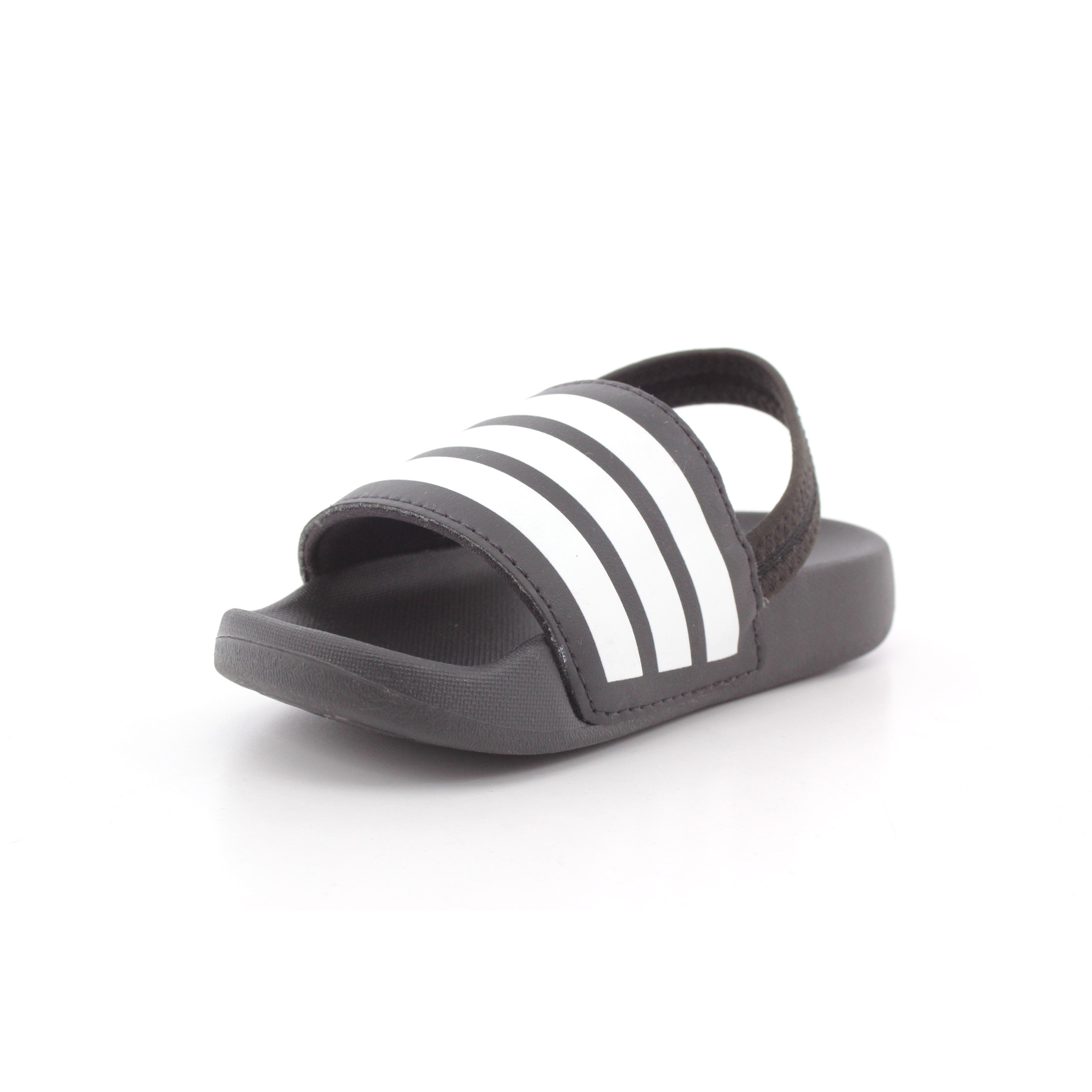 ADILETTE ESTRAP SLIDES INFANTS BLACK
