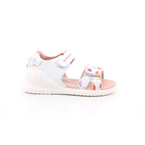 SANDALIA ESTAMPADA NAPA BLANCO