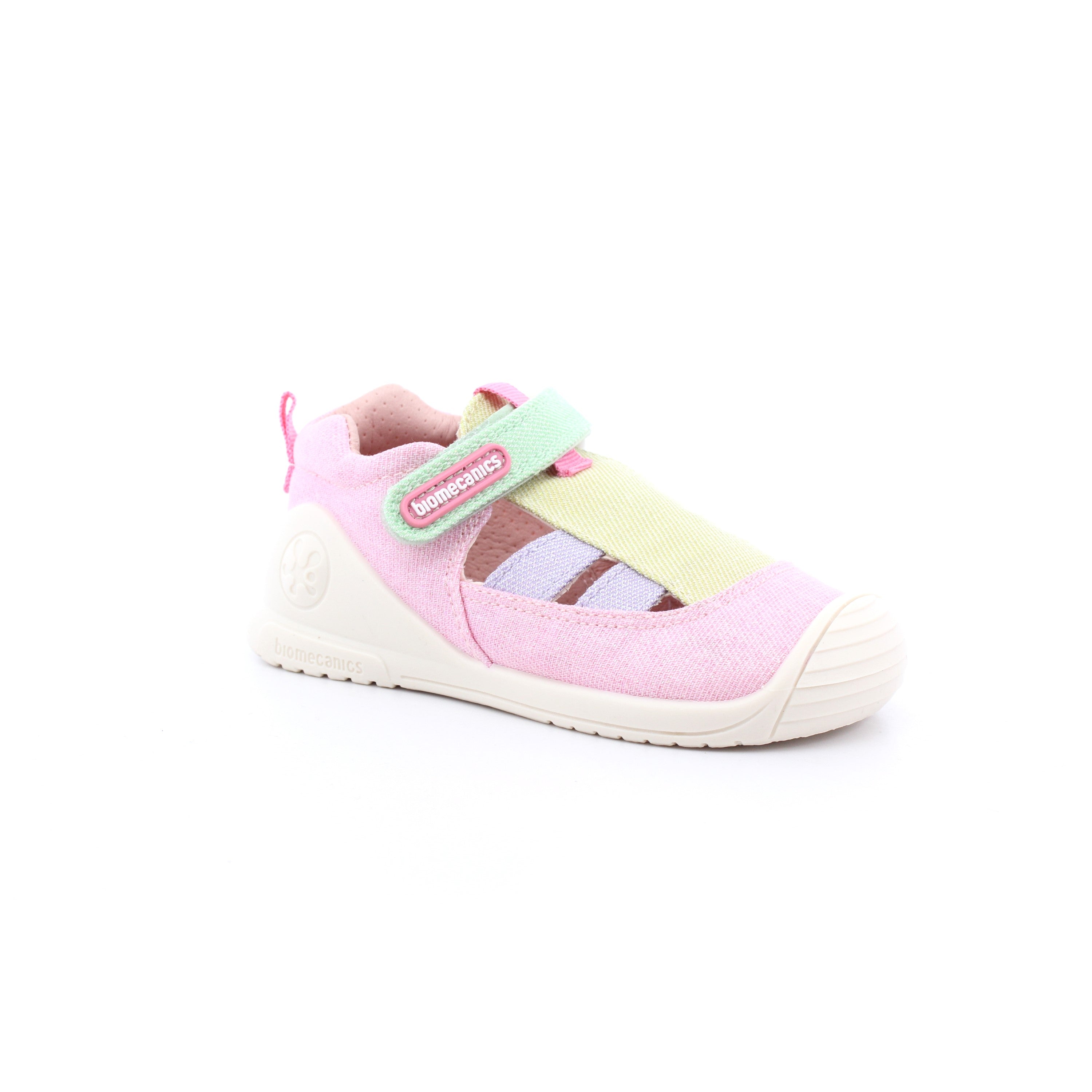 SANDALIA LONA BASICA LUREX FUCSIA