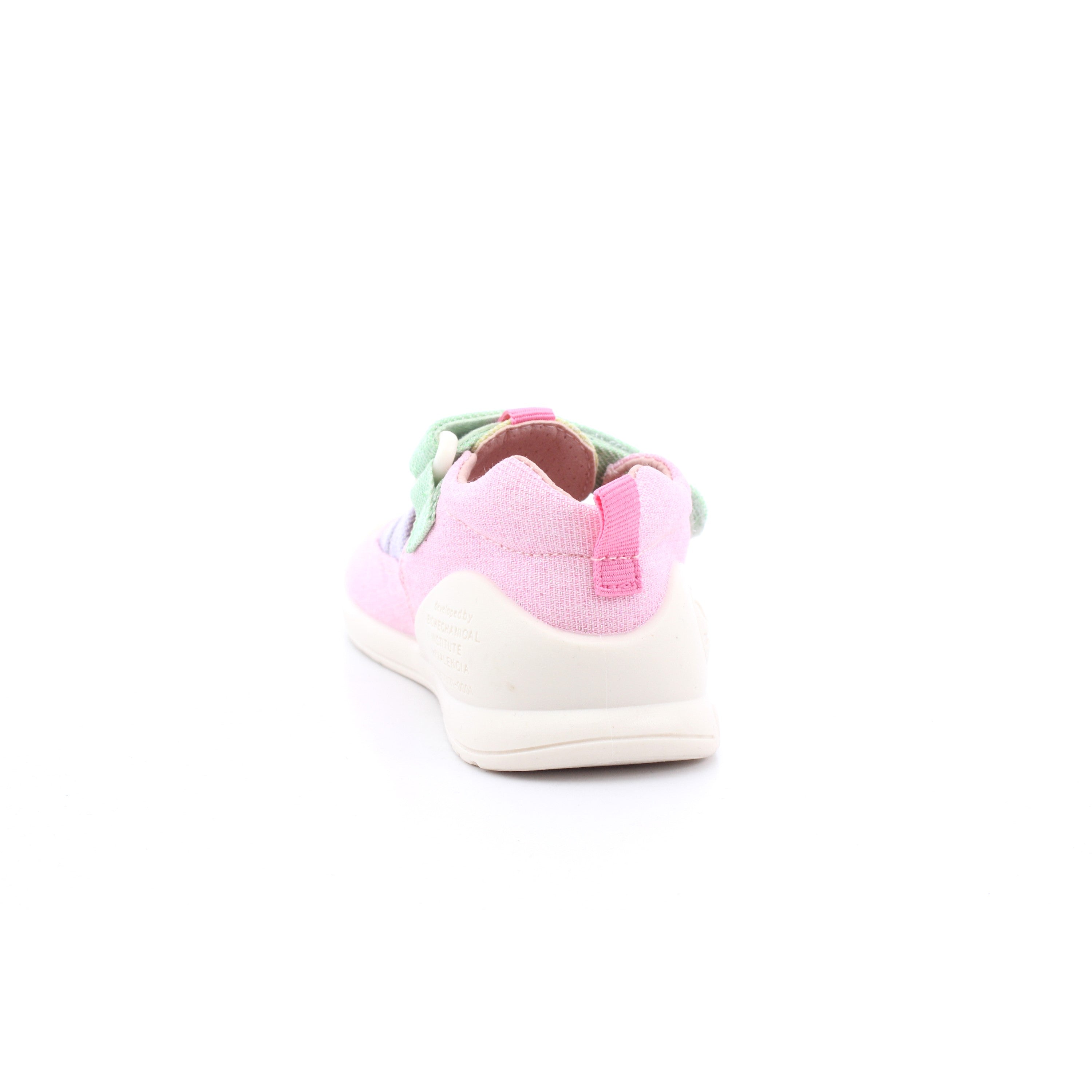 SANDALIA LONA BASICA LUREX FUCSIA