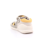 SANDALIA LONA URBAN PIQUE BEIGE Y AMARILLO