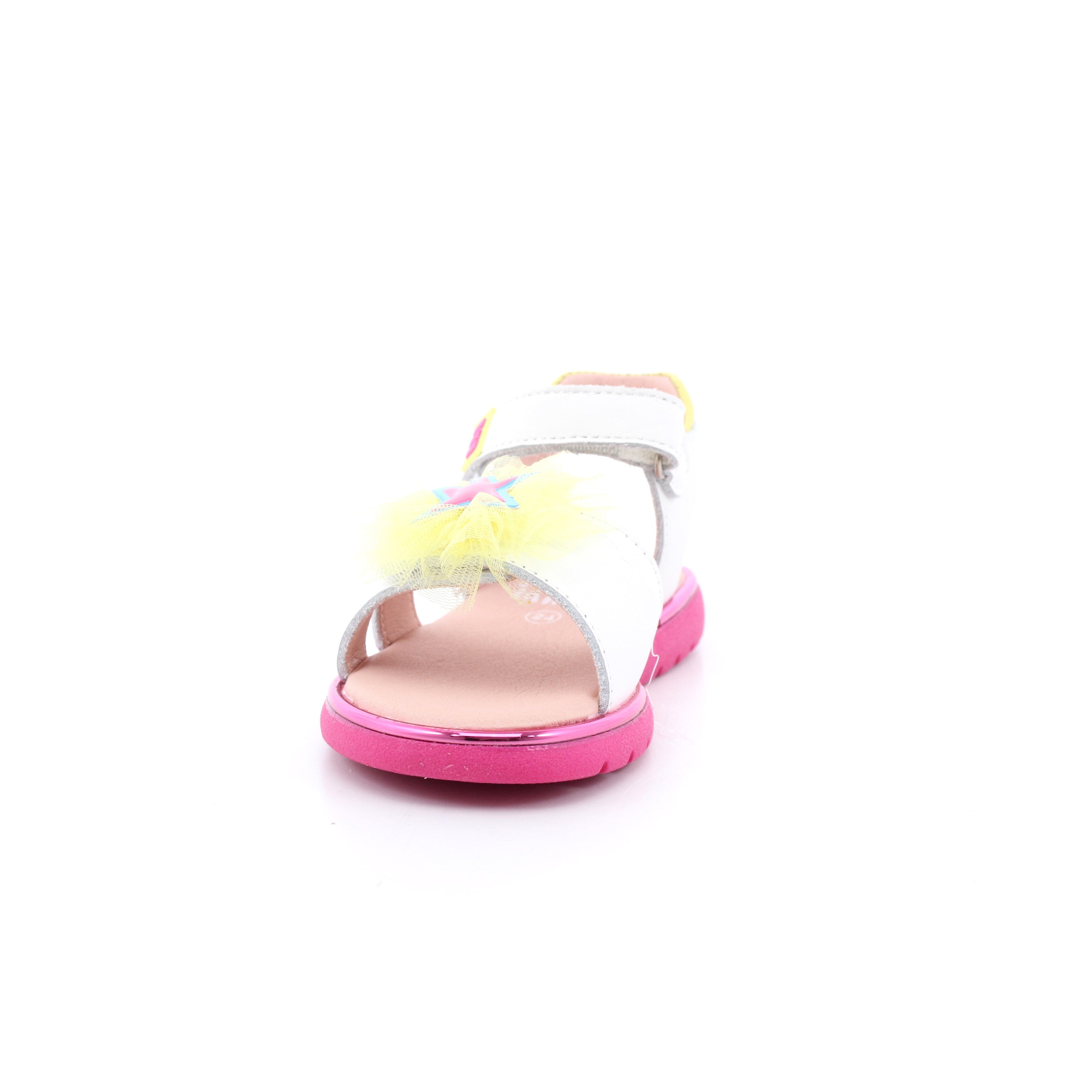 SANDALIA POM POM NAPA BLANCO