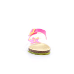 SANDALIA BIO TWIN MAT FUCSIA Y BLANCO