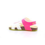 SANDALIA BIO TWIN MAT FUCSIA Y BLANCO