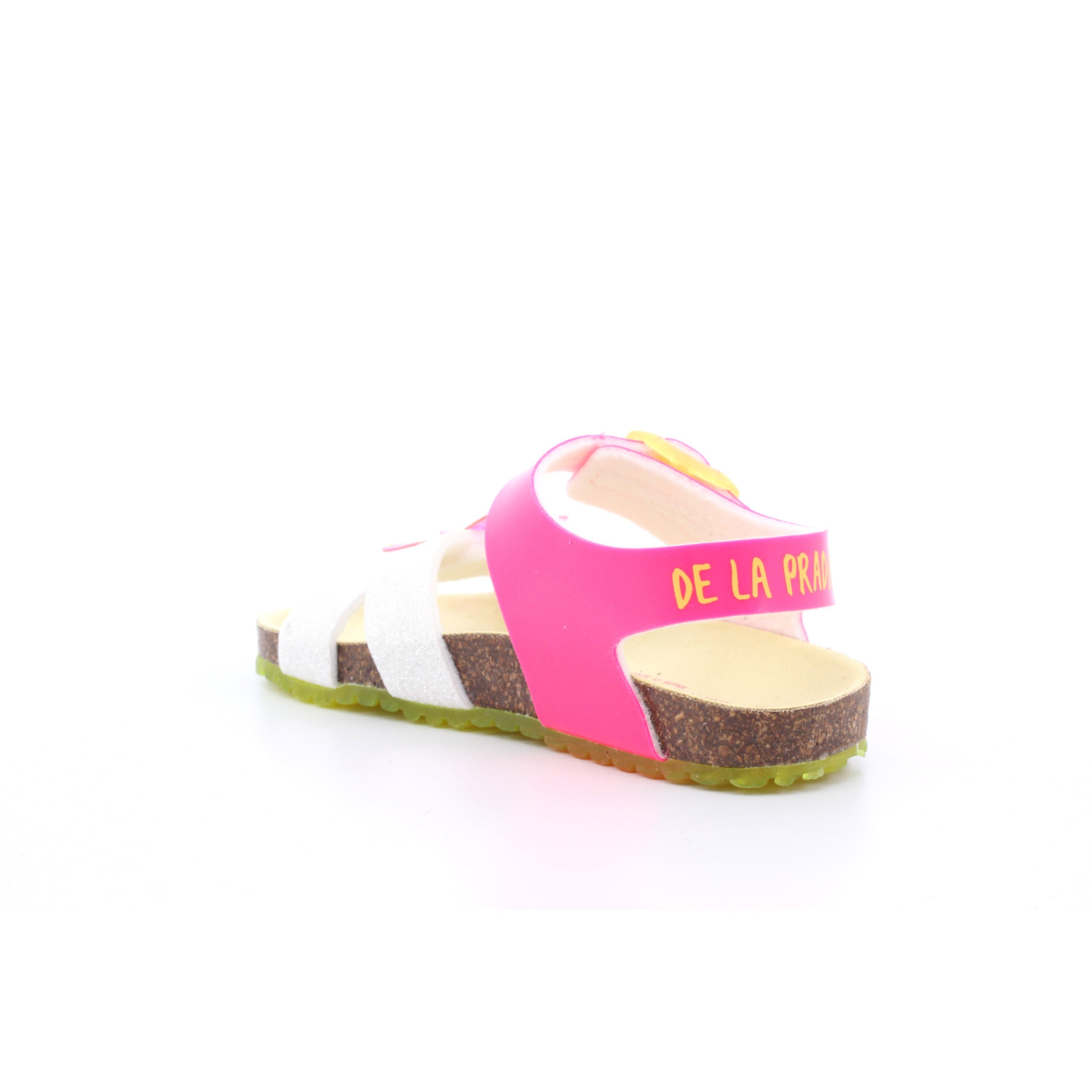SANDALIA BIO TWIN MAT FUCSIA Y BLANCO