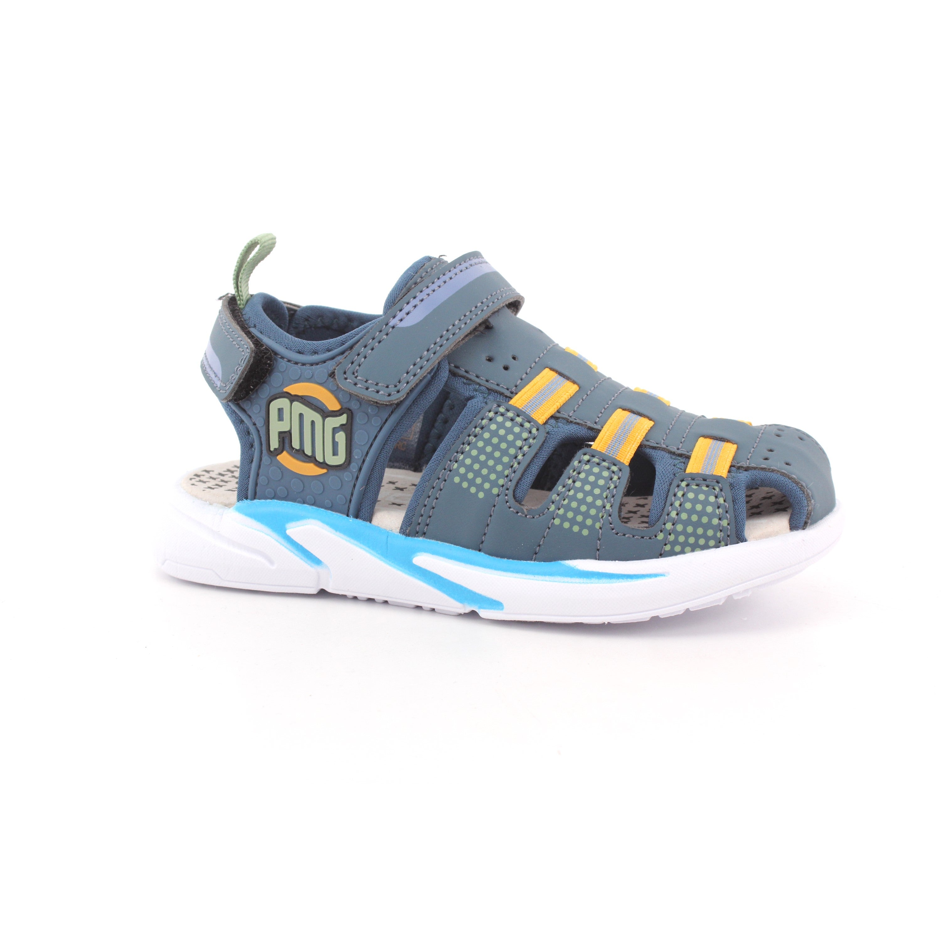 PSY 14743 B&G SAND. SPORTY NAPPA PU PETROLIO
