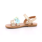 PAT 14370 GIRL SANDAL ETNO LAMINATO PU ORO