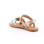 PAT 14370 GIRL SANDAL ETNO LAMINATO PU ORO