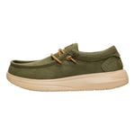 WALLY COMF WORN TWILL 3BN BURNT OLIVE/BOULDER TAN