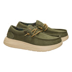 WALLY COMF WORN TWILL 3BN BURNT OLIVE/BOULDER TAN