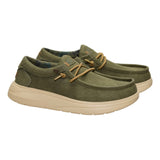 WALLY COMF WORN TWILL 3BN BURNT OLIVE/BOULDER TAN