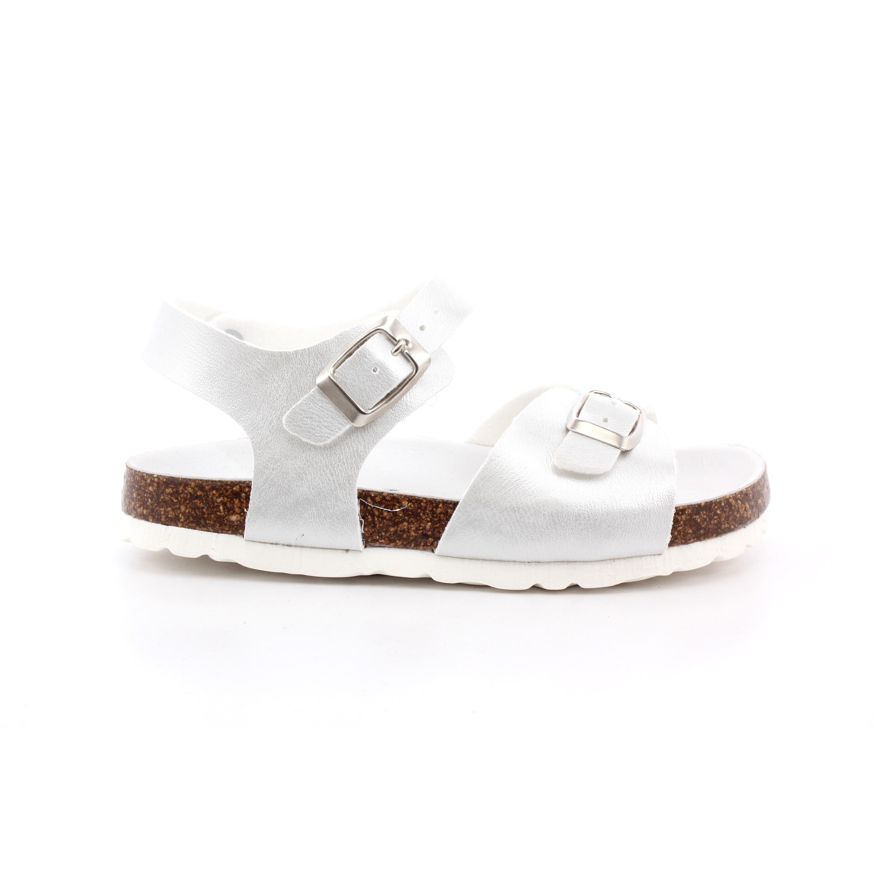 SANDALO BAMBINO NAPPA PERLATO BIANCO