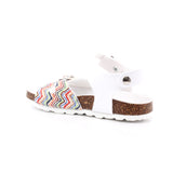 SANDALO VERNICE + GLITTER BIANCO/MULTICOLOR