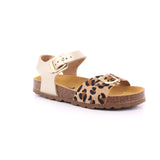 SANDALO NAPPA PERLATO + CAVALLINO PLATINO/LEOPARDO