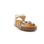 SANDALO NAPPA PERLATO + CAVALLINO PLATINO/LEOPARDO