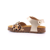 SANDALO NAPPA PERLATO + CAVALLINO PLATINO/LEOPARDO