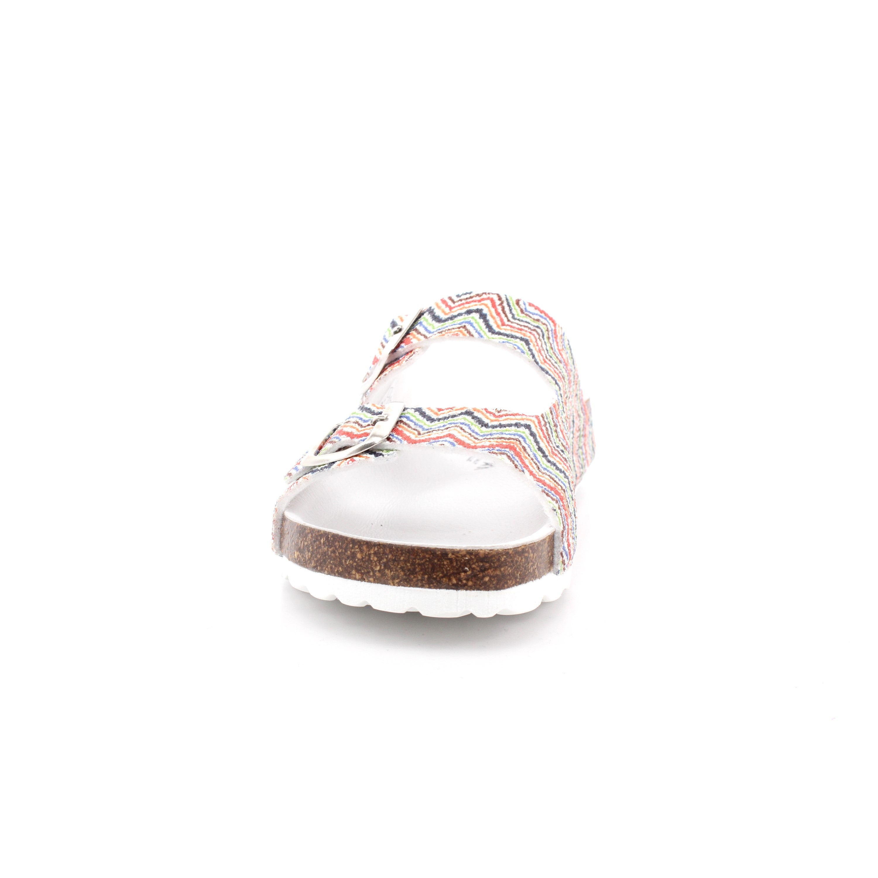 CIABATTA GLITTER STAMPA ETNICO MULTIFUXIA