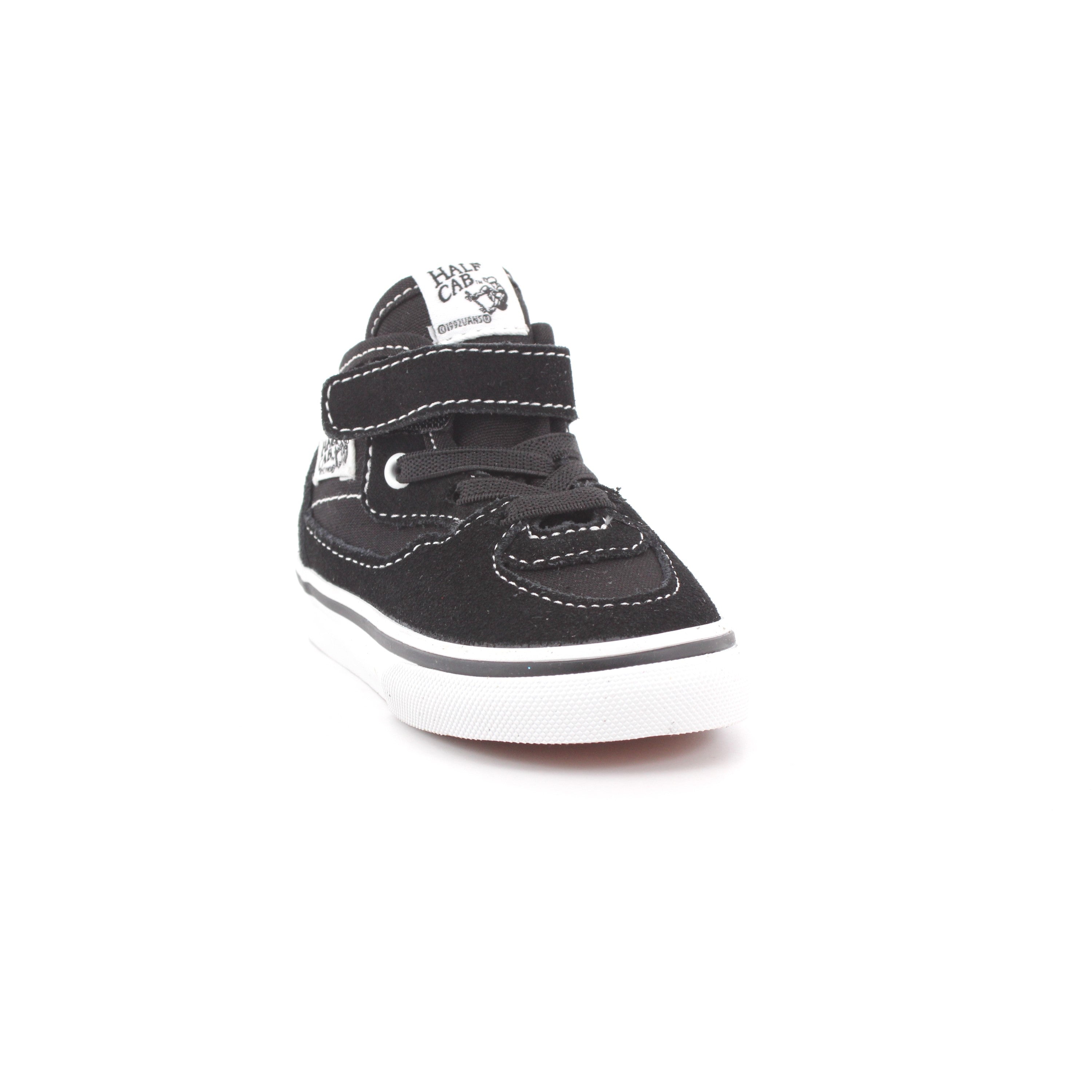 HALF CAB DECON ELASTIC LACE SUEDE BLACK/WHITE