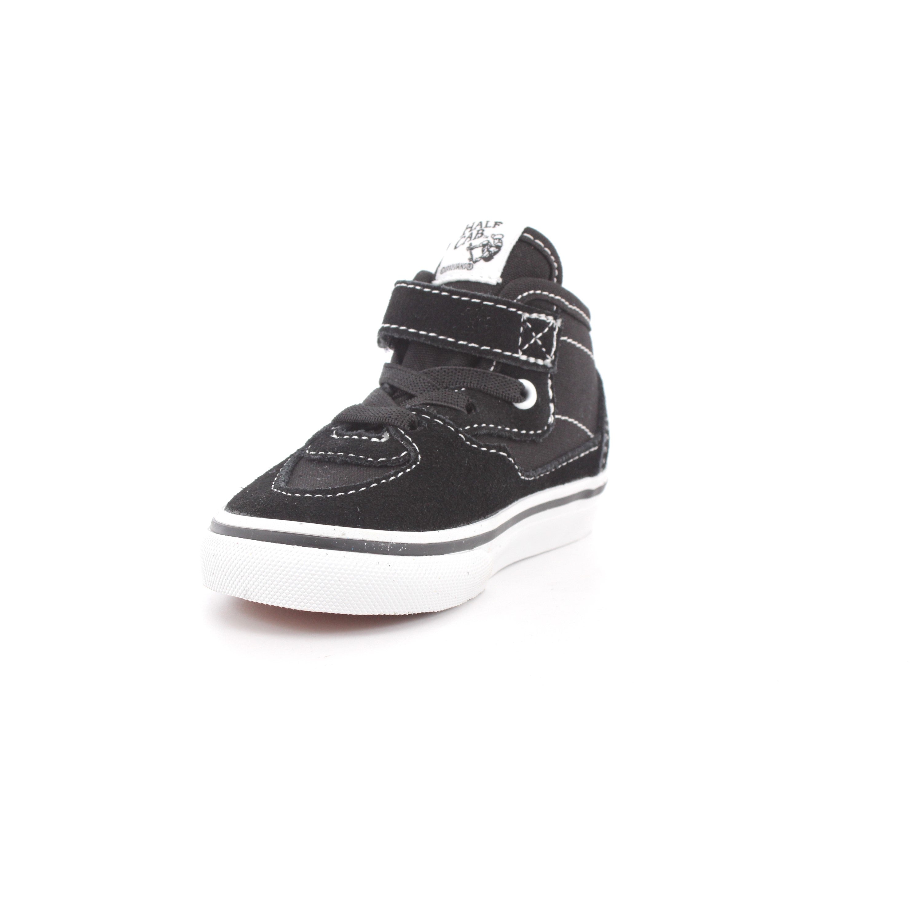 HALF CAB DECON ELASTIC LACE SUEDE BLACK/WHITE
