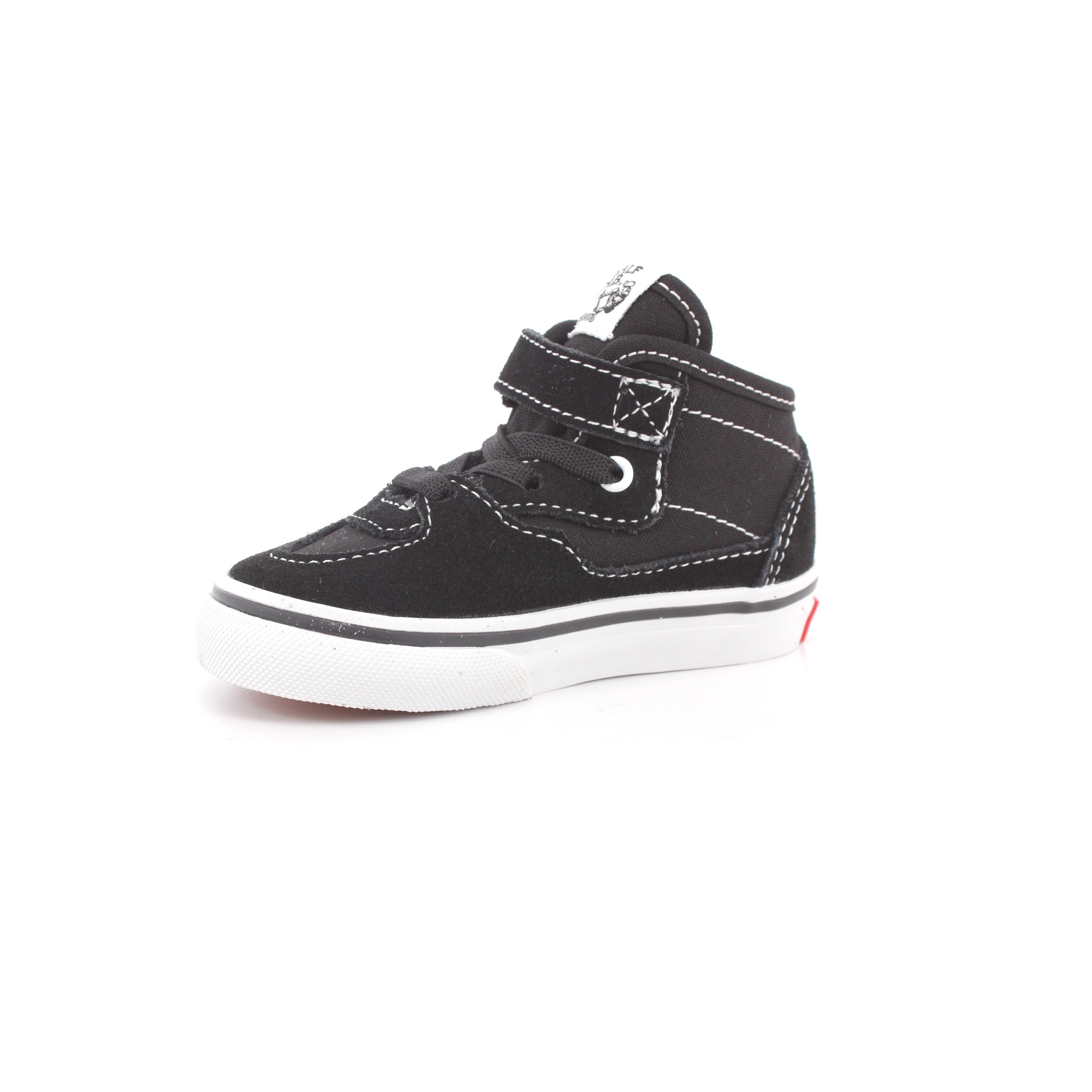HALF CAB DECON ELASTIC LACE SUEDE BLACK/WHITE