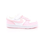 NIKE COURT BOROUGH LOW RECRAFT BIANCO/PINK FOAM