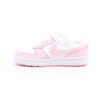 NIKE COURT BOROUGH LOW RECRAFT BIANCO/PINK FOAM