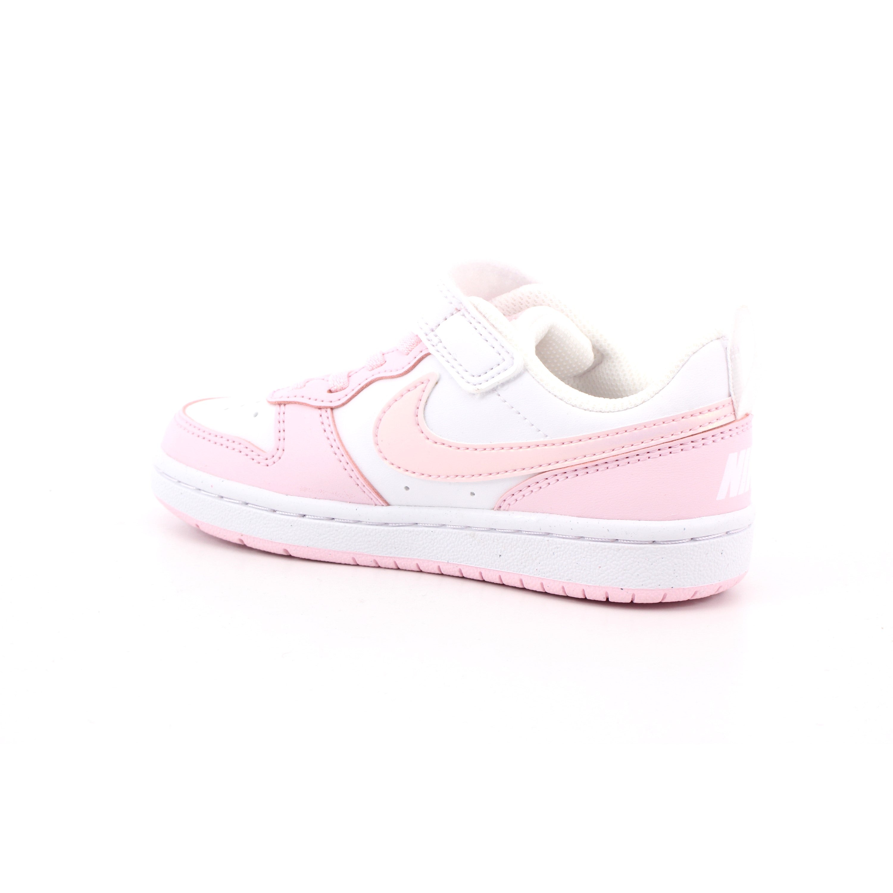 NIKE COURT BOROUGH LOW RECRAFT BIANCO/PINK FOAM