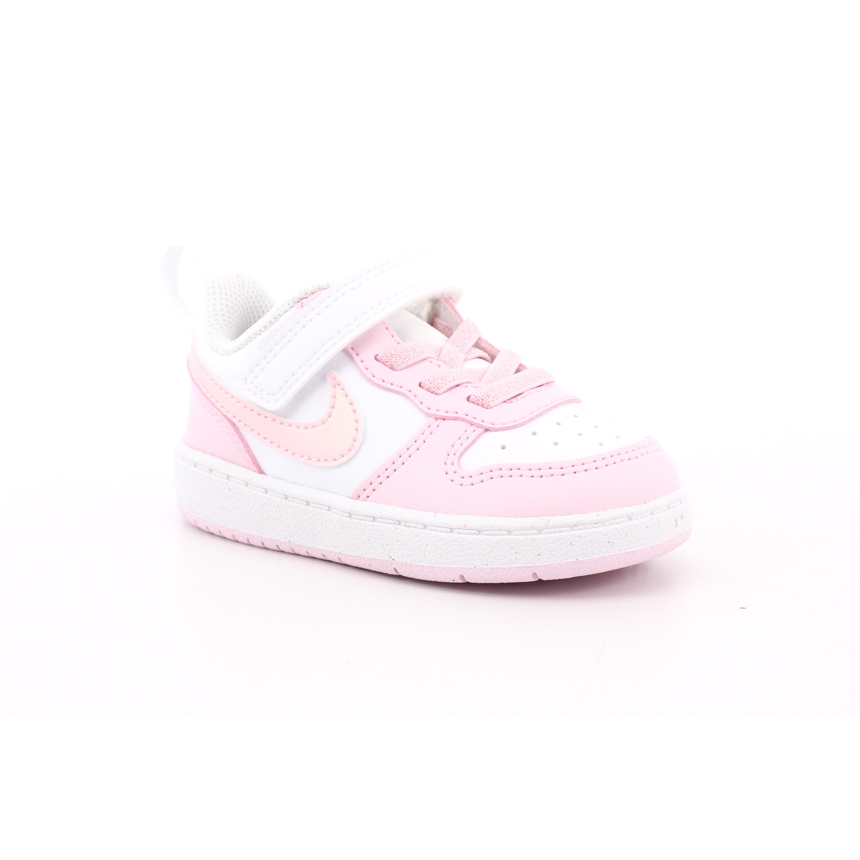 NIKE COURT BOROUGH LOW RECRAFT TD BIANCO/PINK FOAM